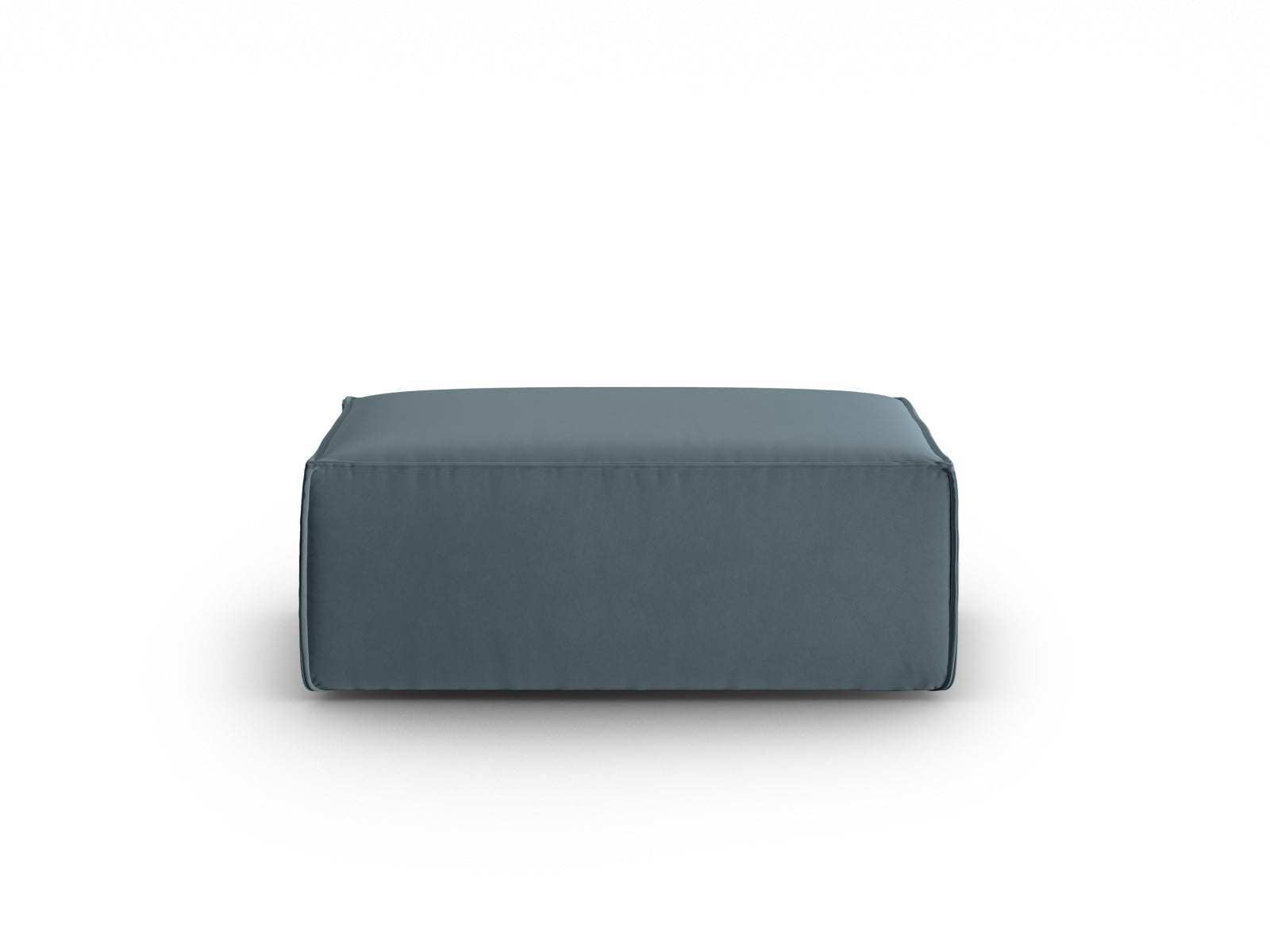 Mackay Velour Pouf 1 Sitzer in Pastel Blue präsentiert im Onlineshop von KAQTU Design AG. Modulares Sofa ist von Cosmopolitan Design