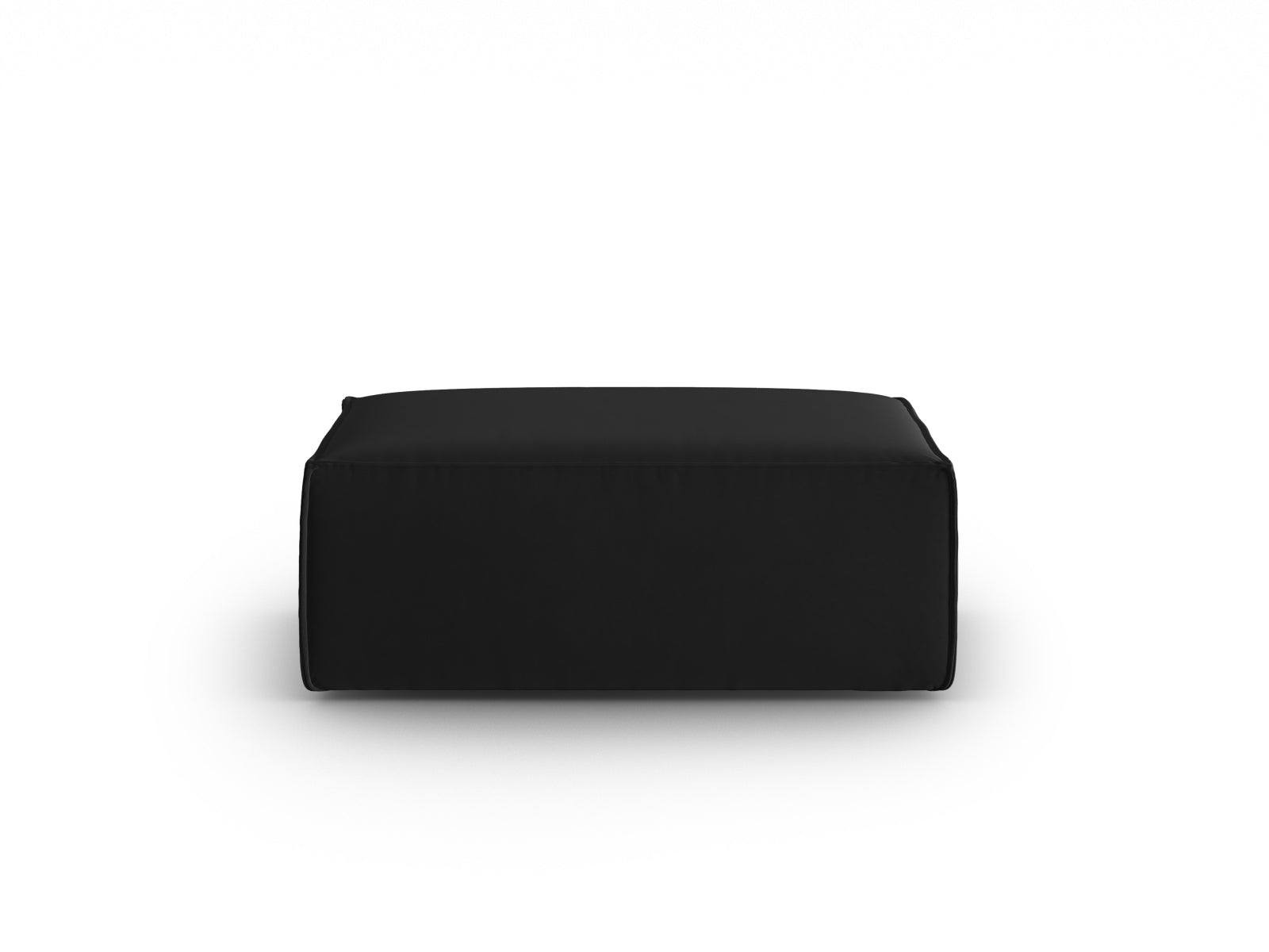 Mackay Velour Pouf 1 Sitzer in Black präsentiert im Onlineshop von KAQTU Design AG. Modulares Sofa ist von Cosmopolitan Design