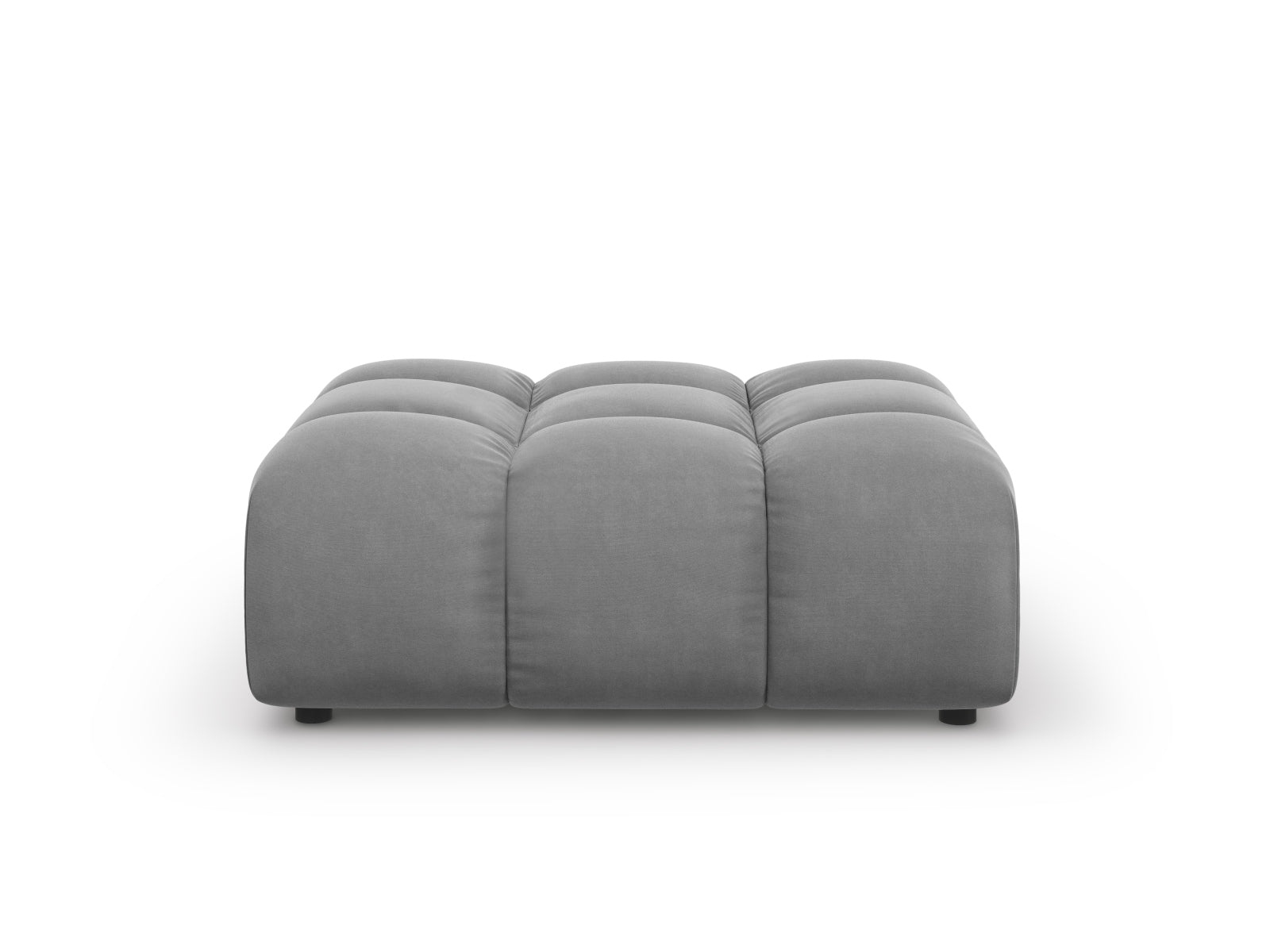 Sky Velour Pouf 1 Sitz 80cm in Light Grey-Casino präsentiert im Onlineshop von KAQTU Design AG. Pouf ist von Cosmopolitan Design