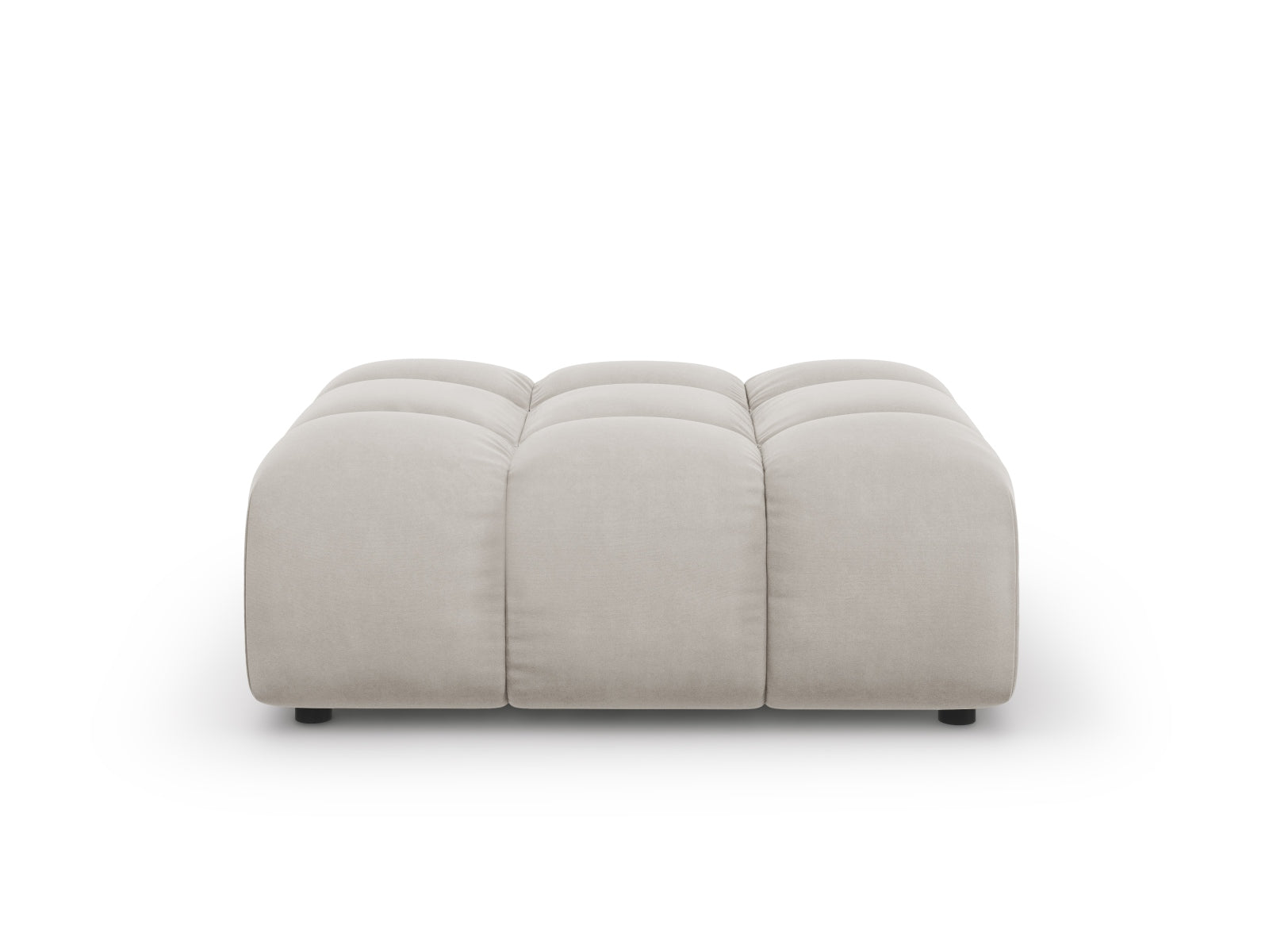 Sky Velour Pouf 1 Sitz 80cm in Light Beige-Casino präsentiert im Onlineshop von KAQTU Design AG. Pouf ist von Cosmopolitan Design