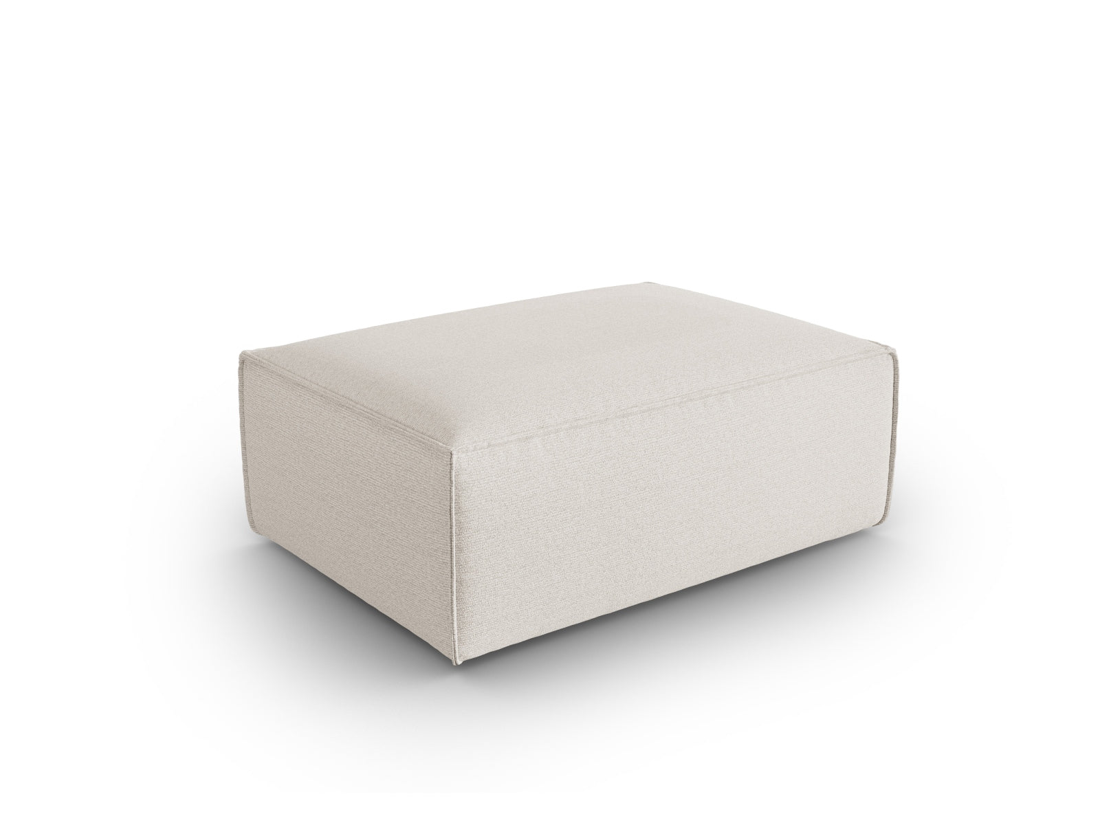 Entdecken Sie den stilvollen Mackay Pouf 1 Sitzer von Cosmopolitan Design – ein elegantes Velours-Möbelstück, das Komfort und modernes Design vereint.