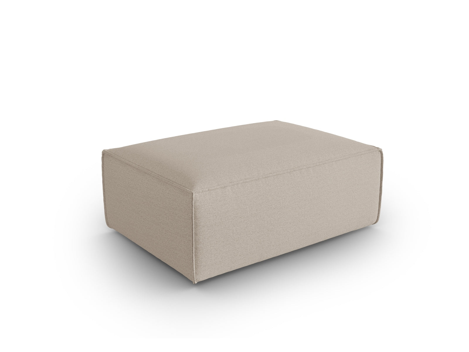 Erleben Sie den Mackay Pouf 1 Sitzer von Cosmopolitan Design – ein eleganter Velours-Hocker, der stilvollen Komfort in jeden Raum zaubert.