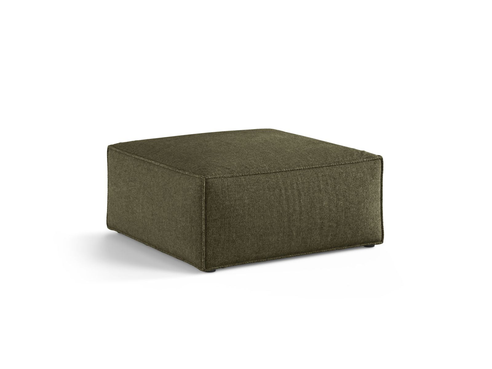 Stylischer 1-Sitzer Pouf Aveiro in elegantem Grün, ideal für moderne Wohnräume, präsentiert von Cosmopolitan Design.