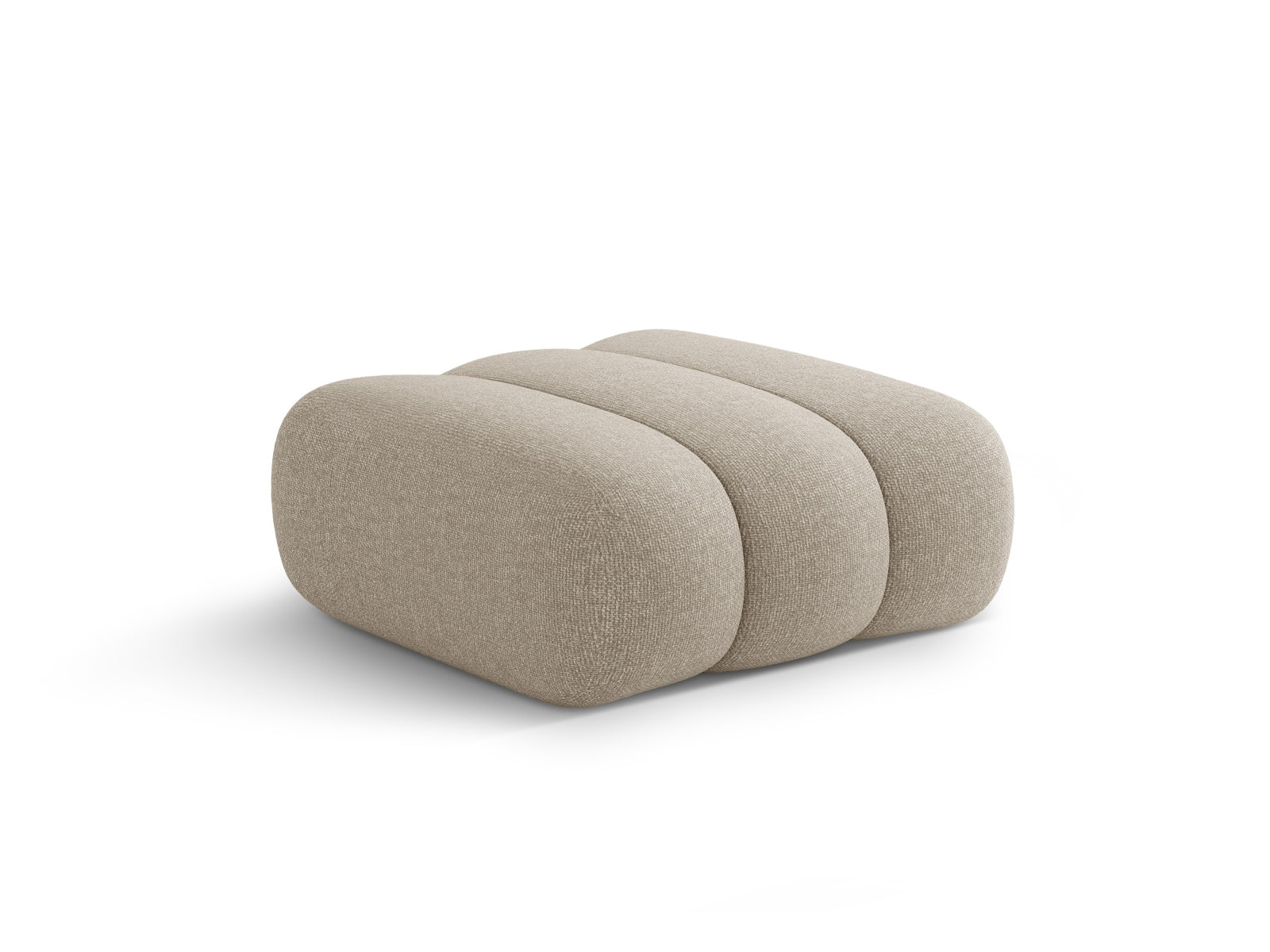 Stilvoller Koge Pouf in sanftem Dunkelbeige, 95 cm Durchmesser, vielseitig einsetzbar als Sitz oder dekoratives Highlight in jedem Raum.