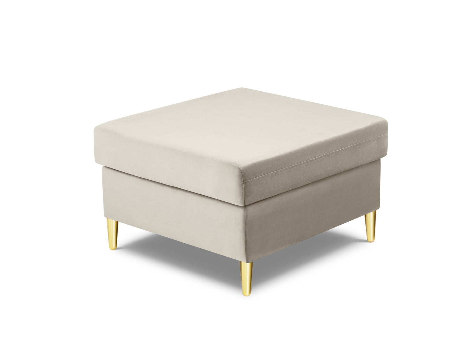 Stilvoller Kyoto Pouf mit 70 cm Durchmesser in zartem Beige, perfekt für moderne Interiors und als bequeme Sitzgelegenheit.