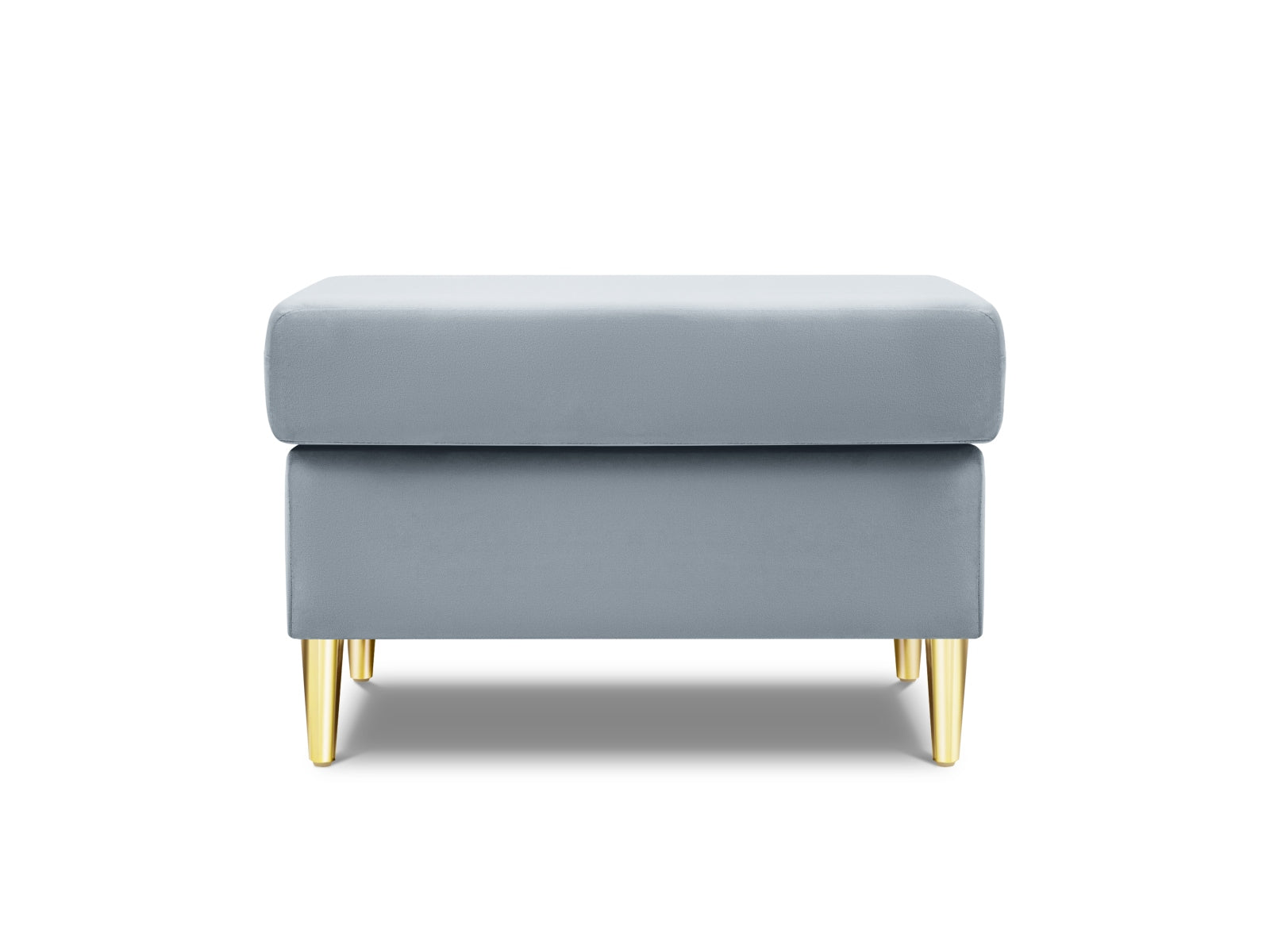 Eleganter Kyoto Pouf in sanftem Hellblau, 70 cm Durchmesser, ideal für stilvolle Akzente in jedem Raum. Hochwertiges Design von Cosmopolitan.