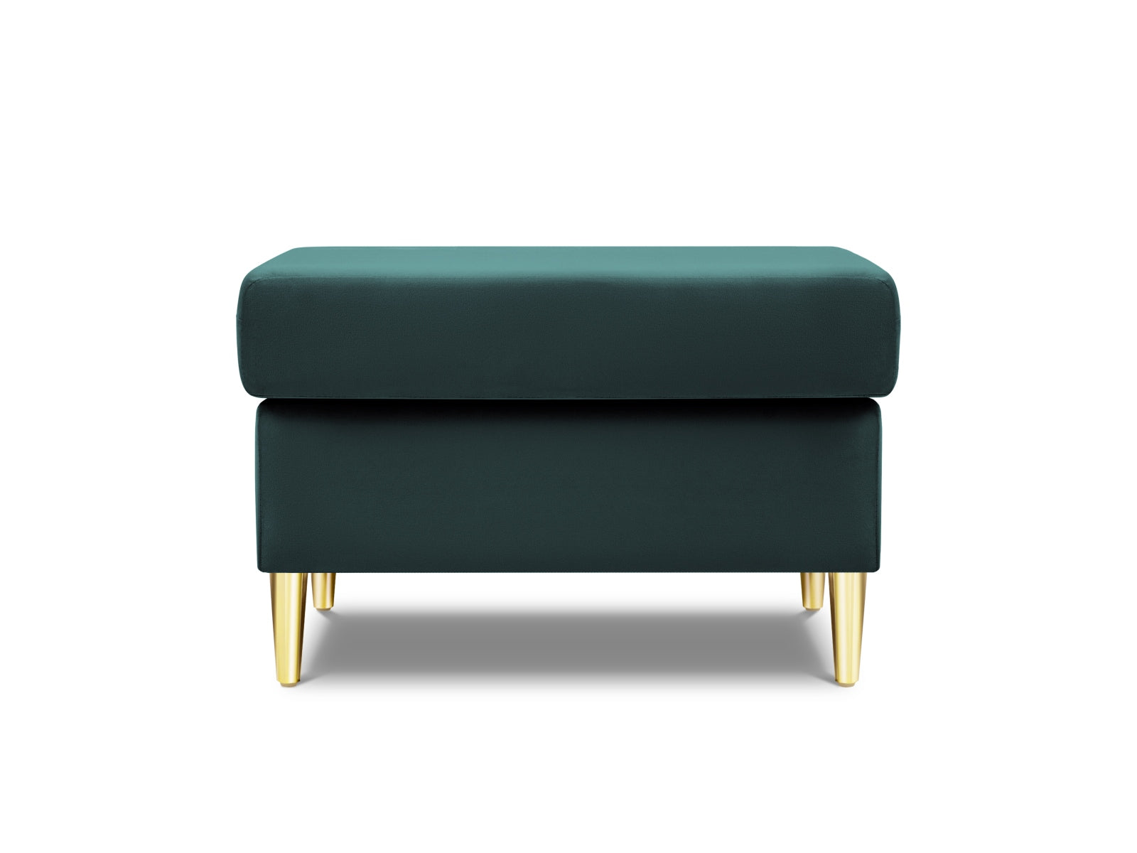Eleganter Kyoto Pouf in Petrol-Riviera, 70 cm Durchmesser, ideal für stilvolle Akzente in jedem Raum, von Cosmopolitan Design.