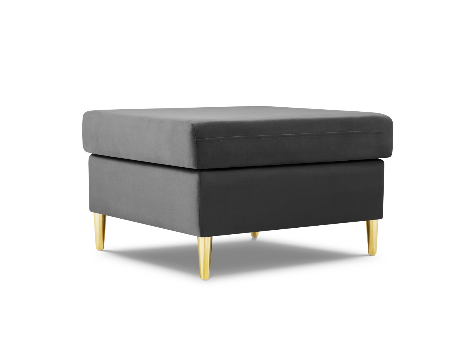 Kyoto Velour Pouf 1 Sitz 70cm in Light Grey-Riviera präsentiert im Onlineshop von KAQTU Design AG. Pouf ist von Cosmopolitan Design