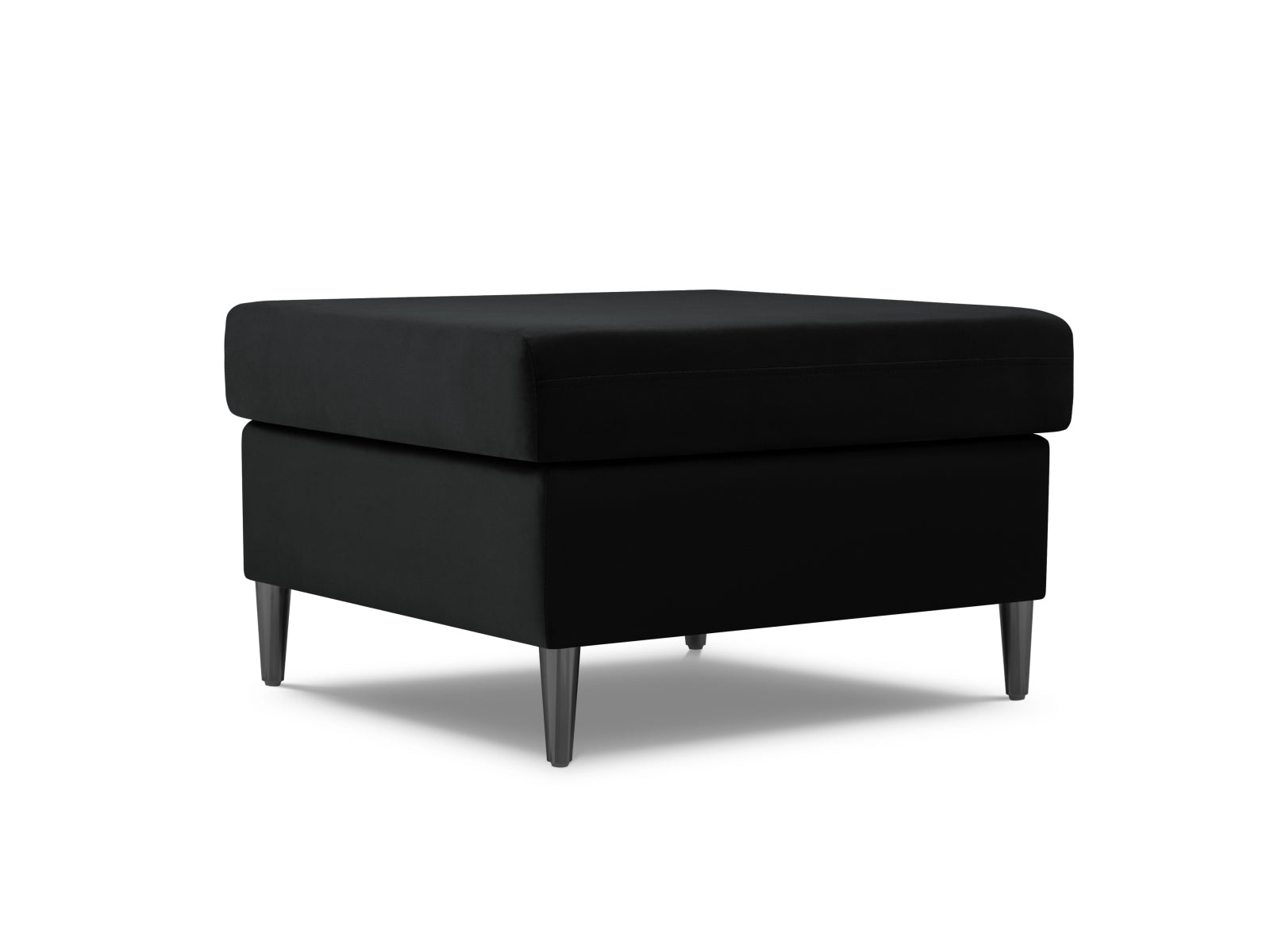 Kyoto Velour Pouf 1 Sitz 70cm in Black präsentiert im Onlineshop von KAQTU Design AG. Pouf ist von Cosmopolitan Design