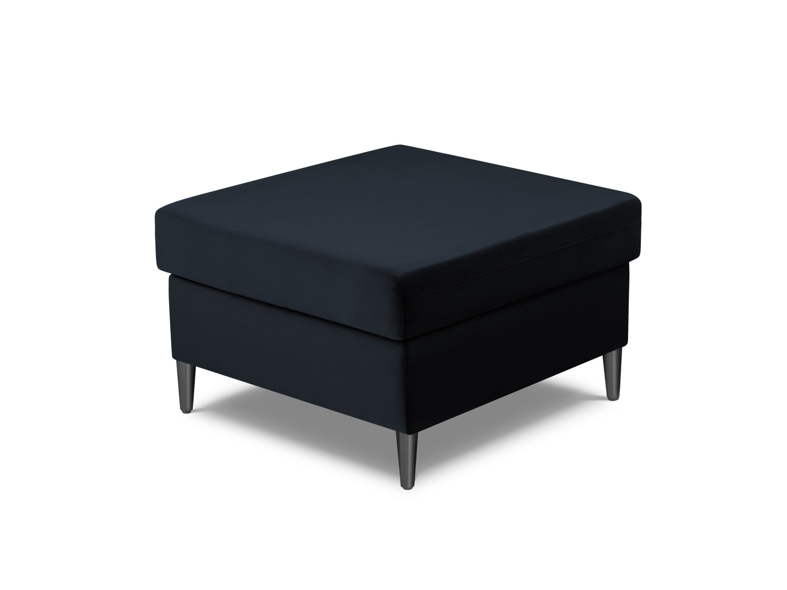 Eleganter Kyoto Pouf mit 70 cm Durchmesser in tiefem Blau, ideal für gemütliche Sitzgelegenheiten und stilvolle Wohnräume.