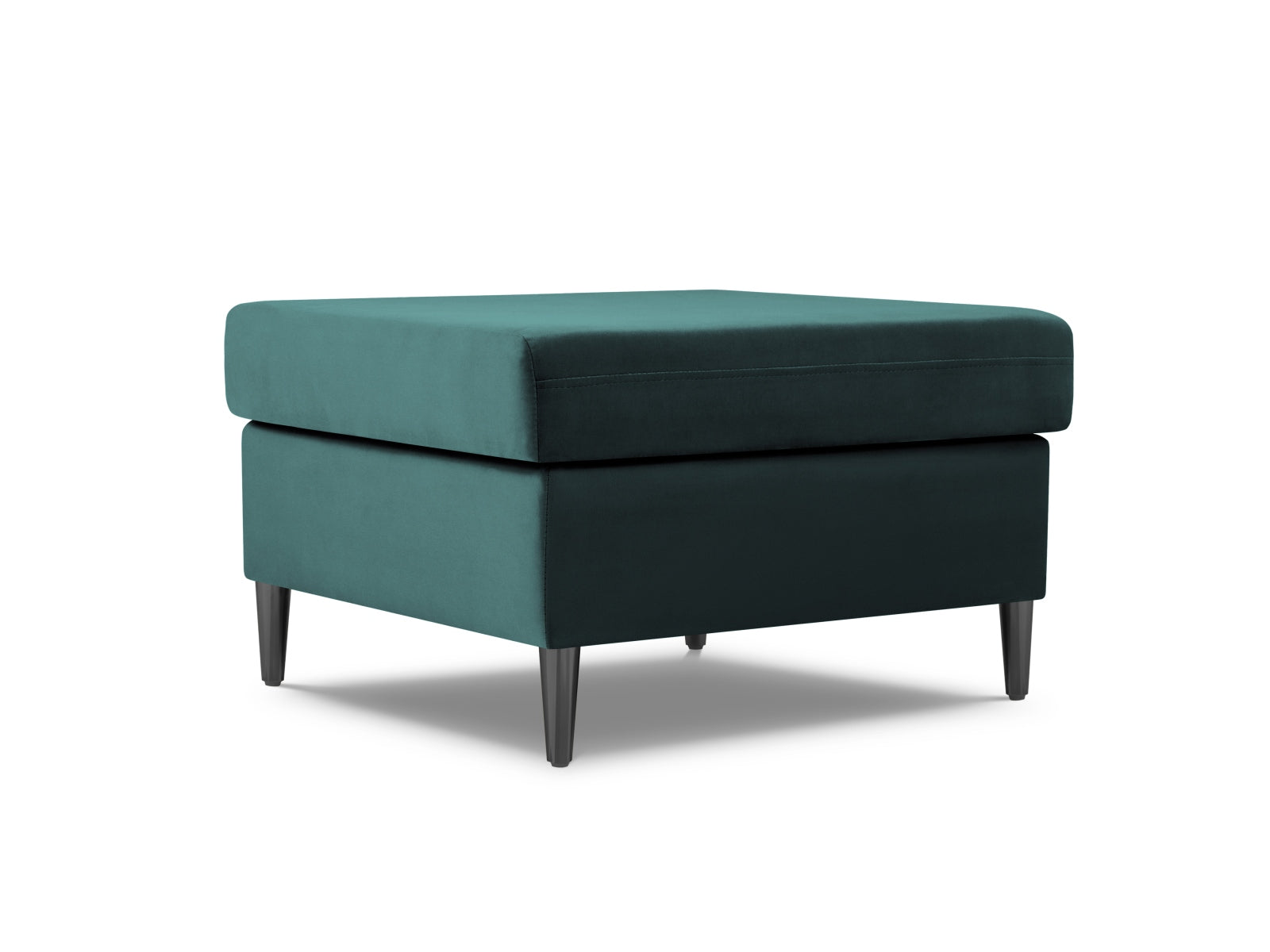 Kyoto Velour Pouf 1 Sitz 70cm in Petrol präsentiert im Onlineshop von KAQTU Design AG. Pouf ist von Cosmopolitan Design
