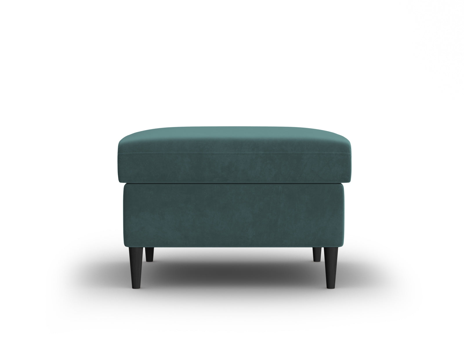 Stylischer Kyoto Pouf in Petrol-Riviera, 70 cm Durchmesser, perfekt für moderne Wohnräume und als gemütlicher Sitzplatz.