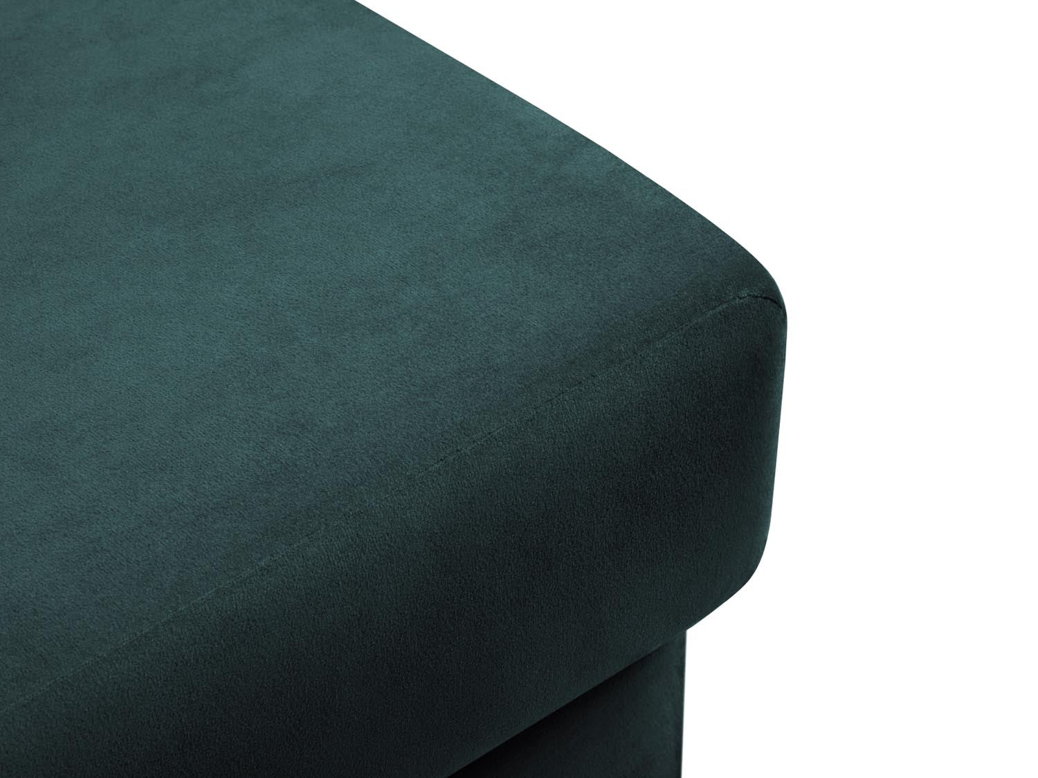 Eleganter Kyoto Pouf in Petrol-Riviera, 70 cm Durchmesser, ideal für stilvolle Akzente und zusätzlichen Komfort in jedem Raum.