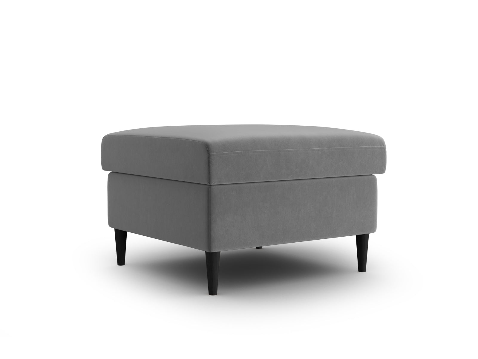 Stylischer Kyoto Pouf mit 70 cm Durchmesser in zartem Hellgrau, ideal für gemütliche Sitzgelegenheiten und modernes Wohndesign.