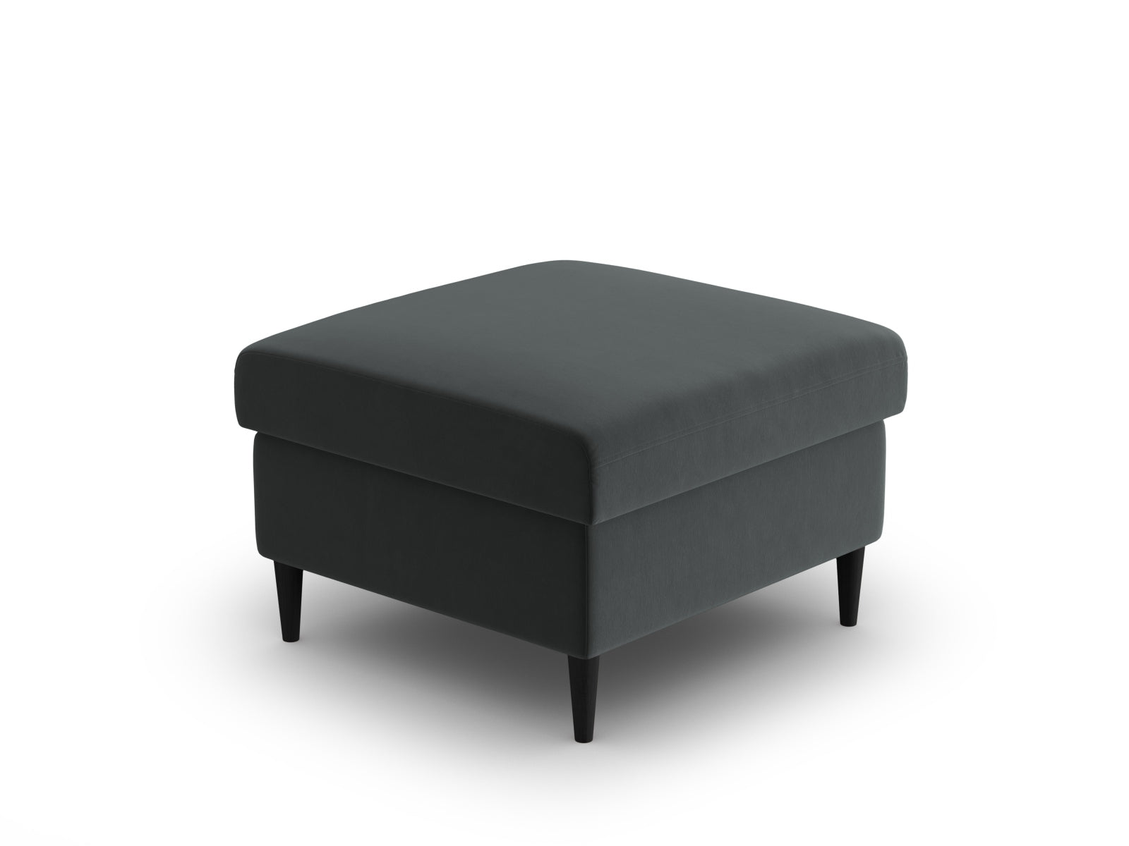 Eleganter Kyoto Pouf mit 70 cm Durchmesser in stilvollem Dunkelgrau, perfekt für entspannte Sitzmöglichkeiten und zeitgemäße Inneneinrichtungen.