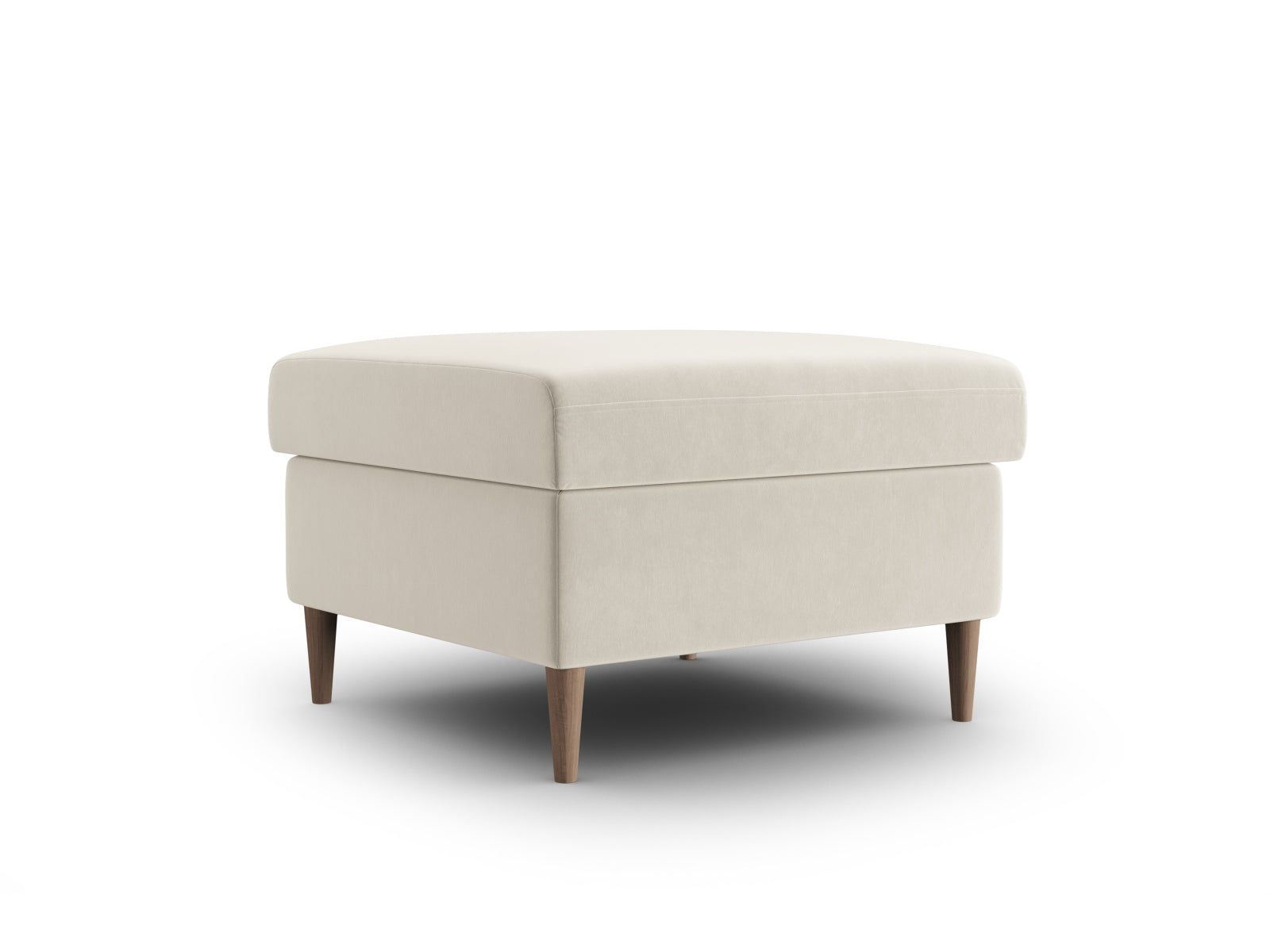 Stylischer Kyoto Pouf mit 70 cm Durchmesser in zartem Beige, perfekt für stilvolle Akzente und zusätzliche Sitzgelegenheiten in jedem Raum.