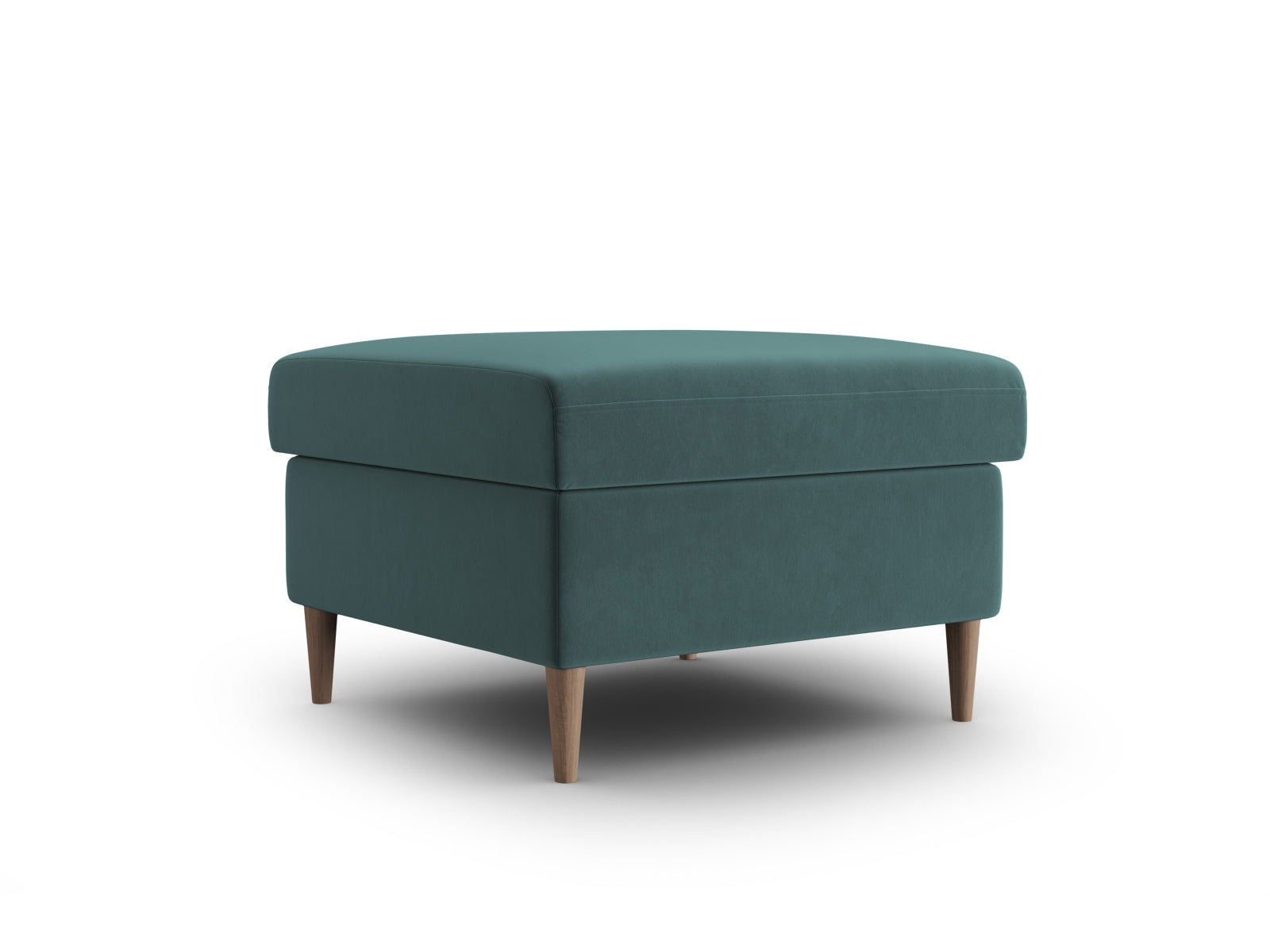Stylischer Kyoto Pouf in Petrol-Riviera, 70 cm Durchmesser, perfekt für moderne Wohnräume und als gemütlicher Sitzplatz.