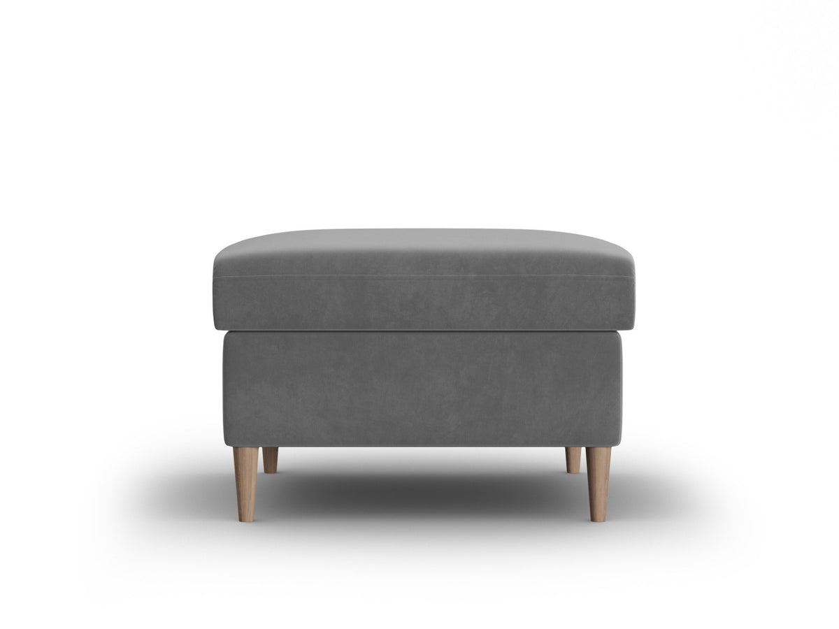Kyoto Pouf 1 Sitz 70cm in Light Grey-Riviera präsentiert im Onlineshop von KAQTU Design AG. Pouf ist von Cosmopolitan Design