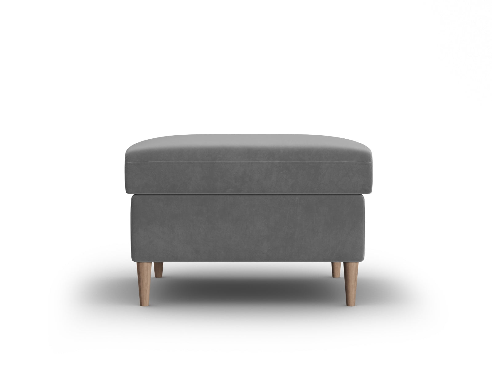 Stylischer Kyoto Pouf mit 70 cm Durchmesser in zartem Hellgrau, ideal für gemütliche Akzente und modernes Wohndesign.