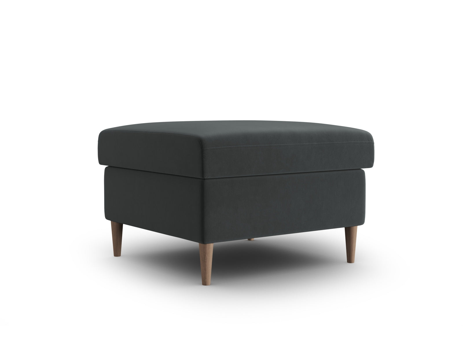 Eleganter Kyoto Pouf mit 70 cm Durchmesser in modernem Dunkelgrau, perfekt für stilvolle Akzente und komfortable Sitzmöglichkeiten.