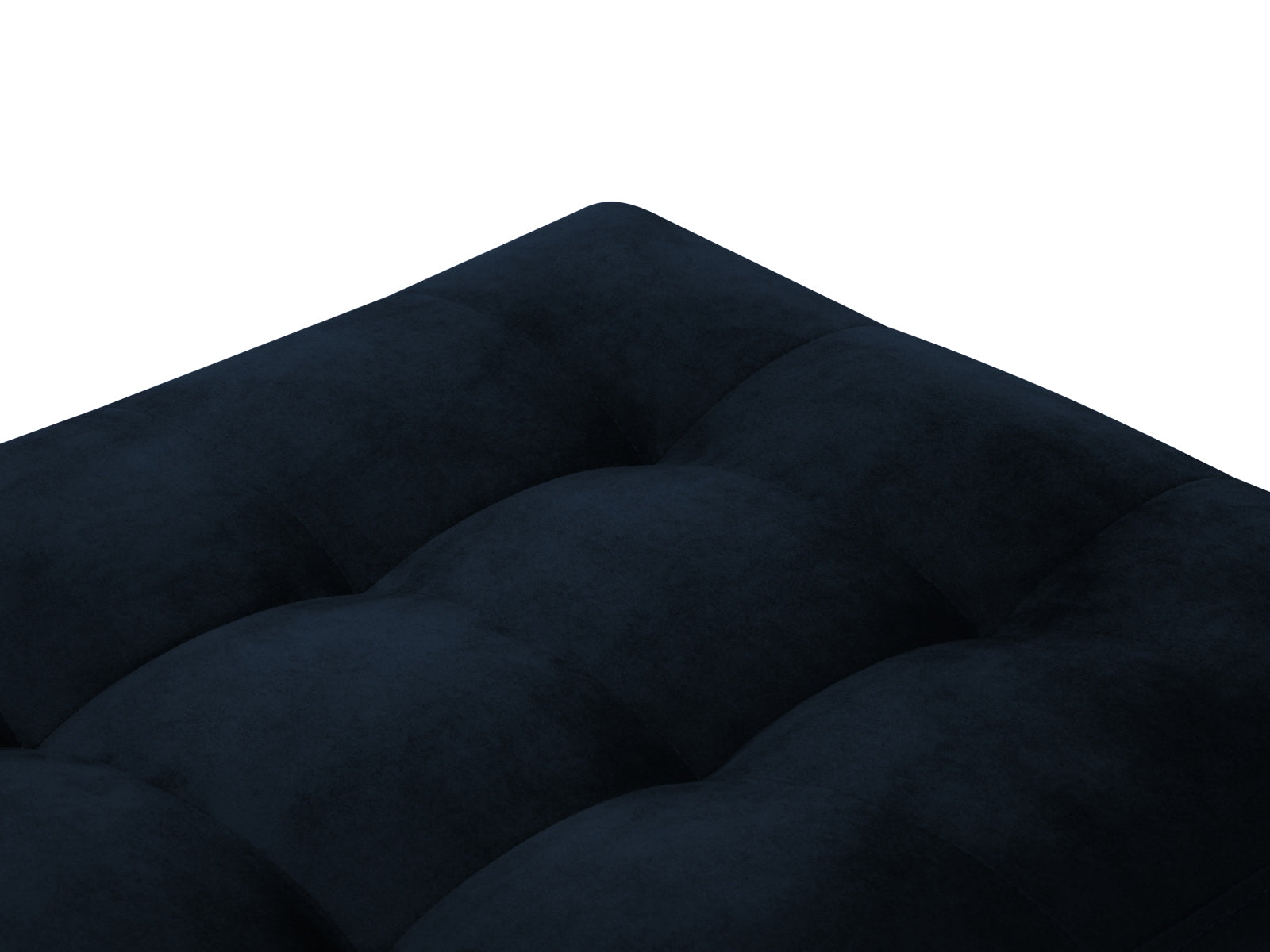 Moderner 1-Sitzer Pouf Aspen in Royal Blue, perfekt für gemütliche Sitzgelegenheiten und stilvolle Einrichtungsideen. Hochwertige Verarbeitung.