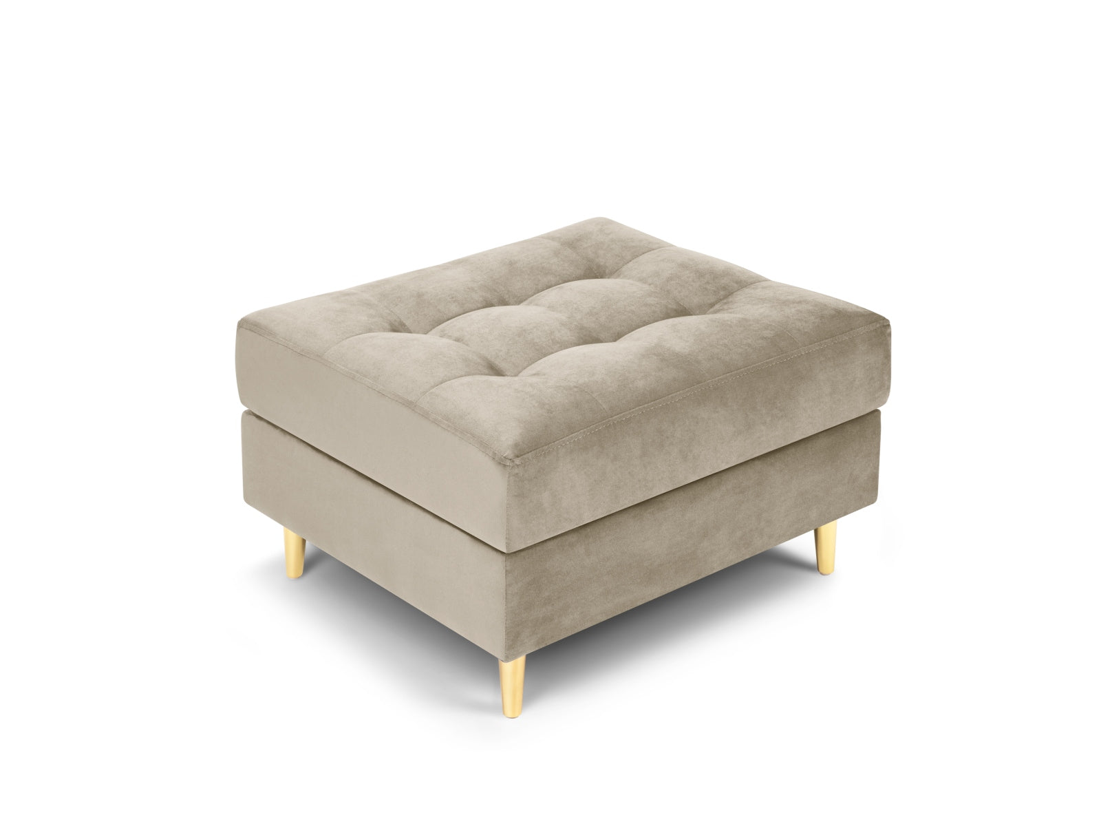 1-Sitzer Pouf Aspen in Dark Beige-Salvador präsentiert im Onlineshop von KAQTU Design AG. Pouf ist von Cosmopolitan Design
