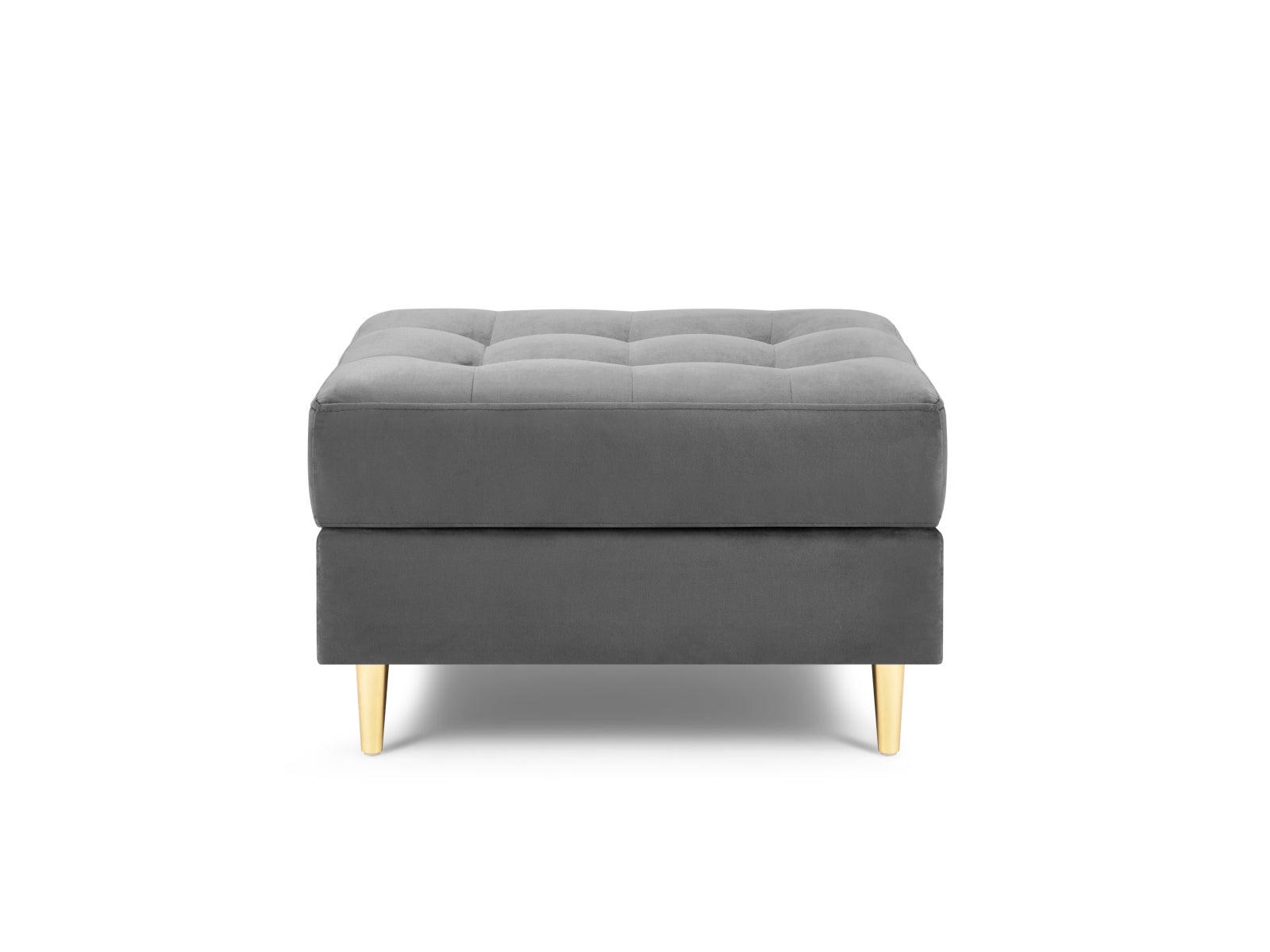 Eleganter 1-Sitzer Pouf Aspen in stilvollem Grau, ideal für moderne Wohnräume. Hochwertiges Design von Cosmopolitan Design.