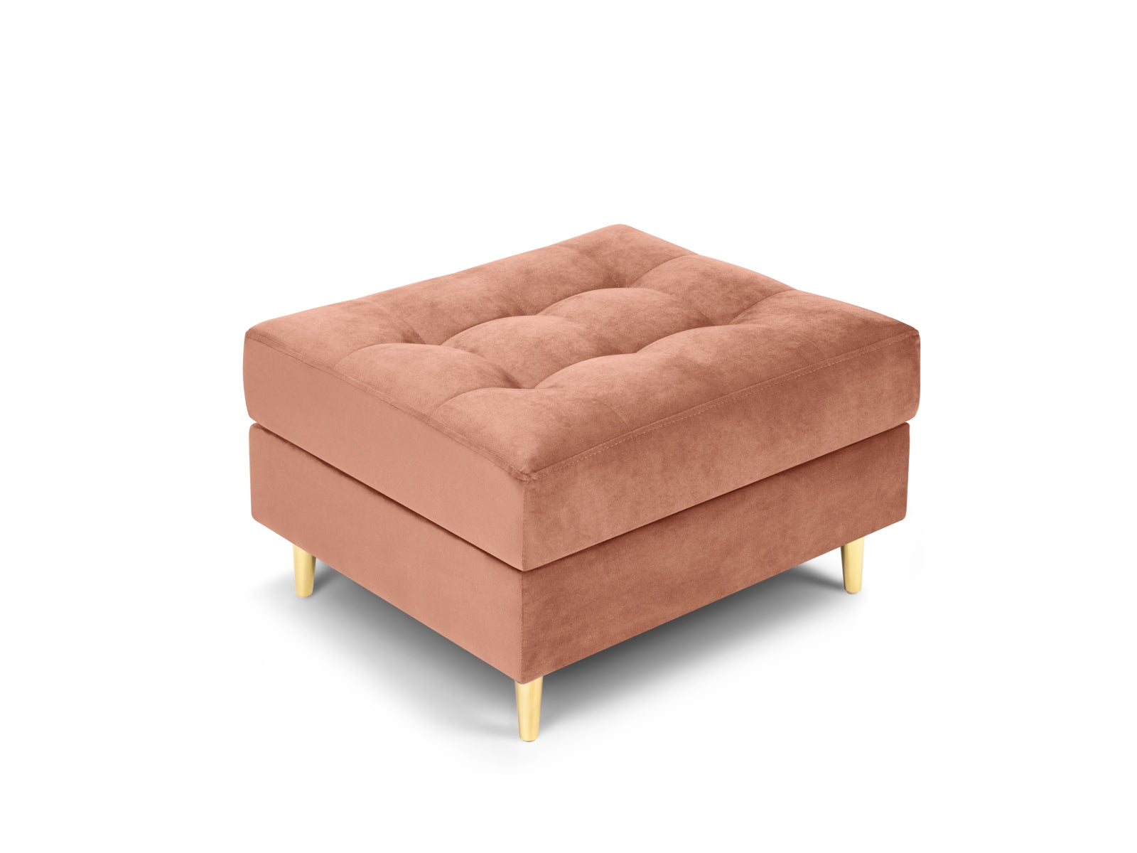 Stylischer 1-Sitzer Pouf Aspen in lebhaftem Pink, ideal für moderne Wohnräume. Hochwertige Materialien und Verarbeitung von Cosmopolitan Design.