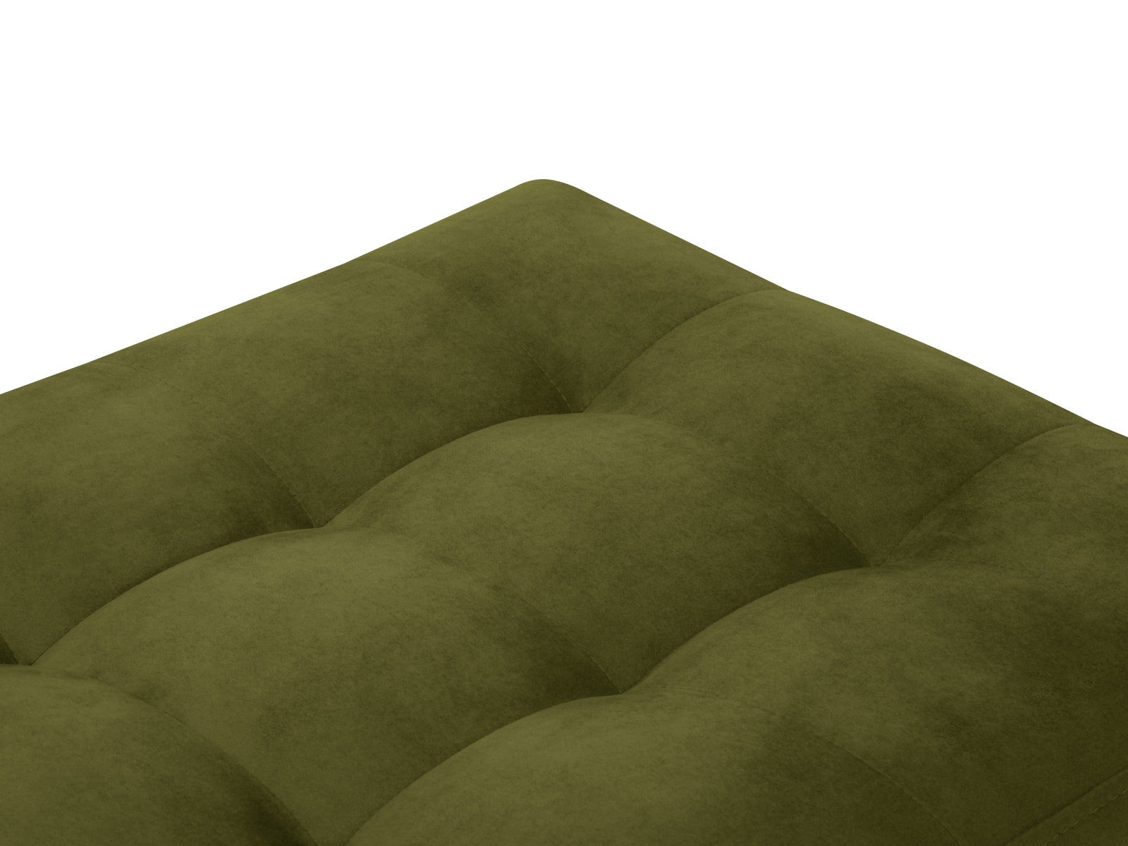 Stylischer 1-Sitzer Pouf Aspen in ansprechendem Grünton, perfekt für zeitgemäße Inneneinrichtungen von Cosmopolitan Design.