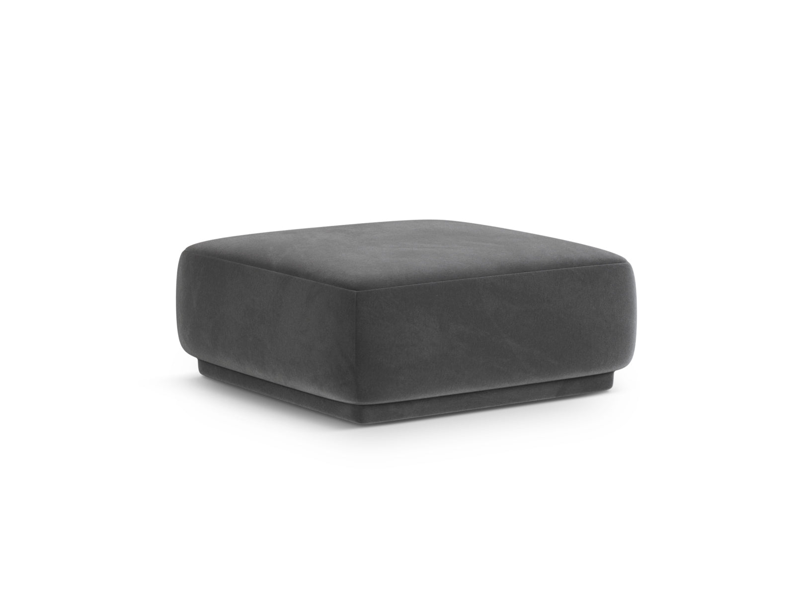 Stylischer 1-Sitzer Pouf Gomera in elegantem Dunkelgrau, ideal für moderne Wohnräume und gemütliche Sitzgelegenheiten.