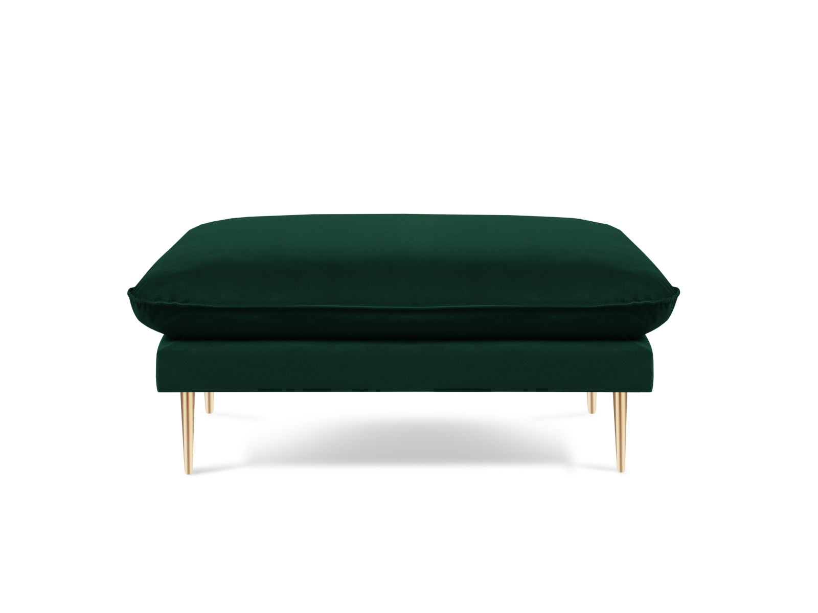 Vienna Velour Pouf 1 Sitz 80cm in Bottle Green/Gold-Bluvel präsentiert im Onlineshop von KAQTU Design AG. Pouf ist von Cosmopolitan Design