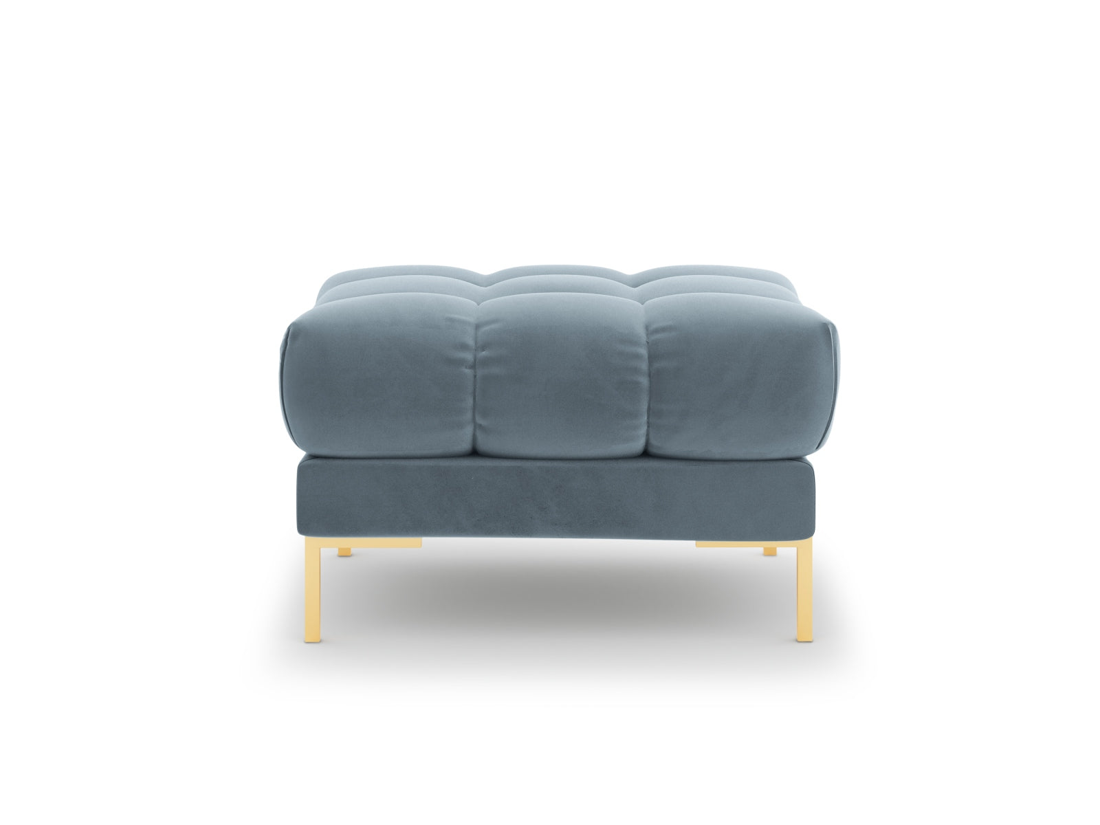 Stylischer 1-Sitzer Pouf Bali in zartem Hellblau, perfekt für moderne Interiors und als komfortabler Blickfang von Cosmopolitan Design.