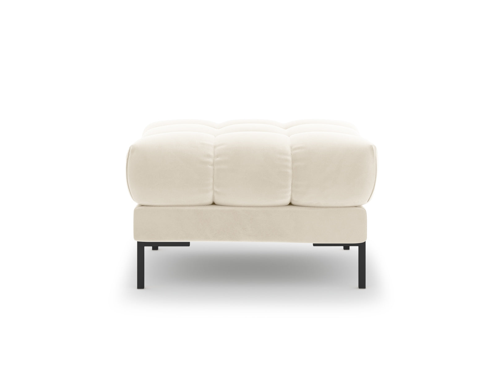 Eleganter 1-Sitzer Pouf Bali in sanften Beige-Tönen, ideal für stilvolle Wohnräume, präsentiert von Cosmopolitan Design.