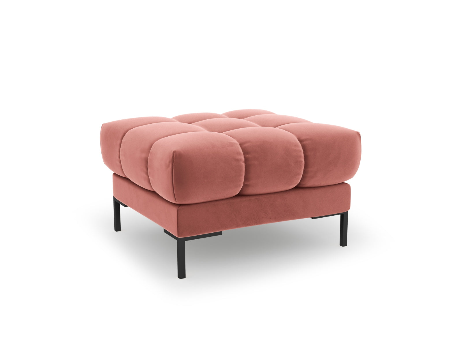 1-Sitzer Pouf Bali in Pink-Bluvel präsentiert im Onlineshop von KAQTU Design AG. Pouf ist von Cosmopolitan Design