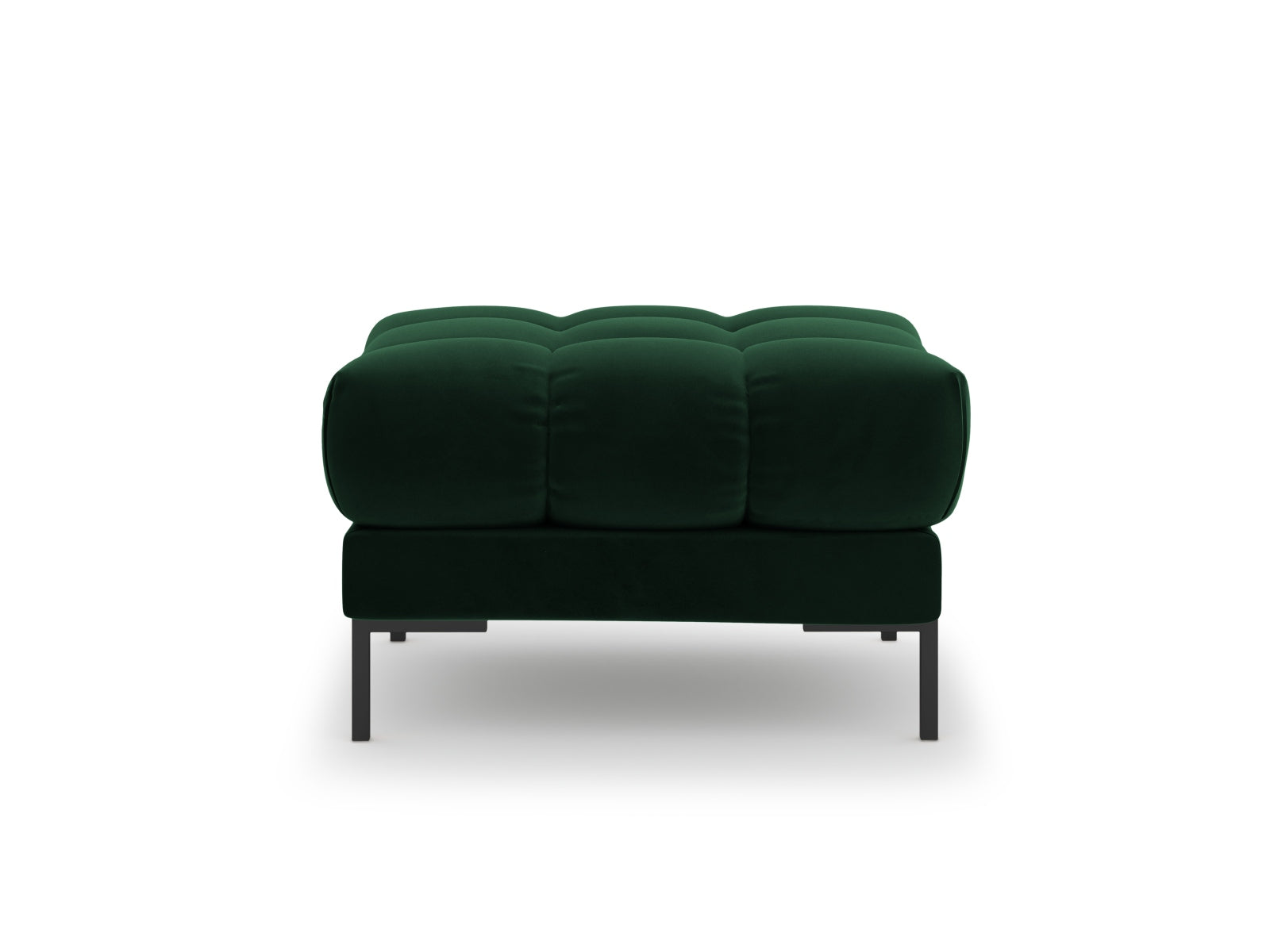 Eleganter 1-Sitzer Pouf Bali in sattem Bottle Green, ideal für stilvolle Akzente in jedem Raum, von Cosmopolitan Design.