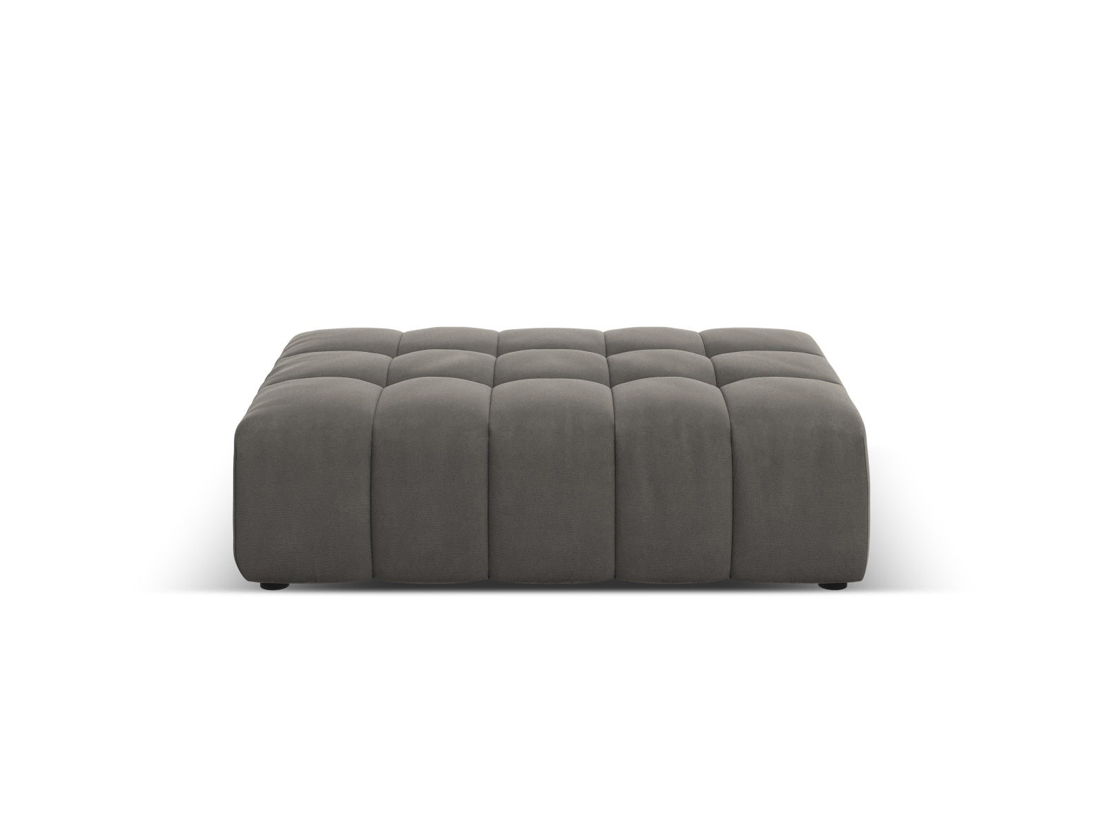Chicago Velour Pouf 1 Sitz 80cm in Light Grey-Bluvel präsentiert im Onlineshop von KAQTU Design AG. Pouf ist von Cosmopolitan Design