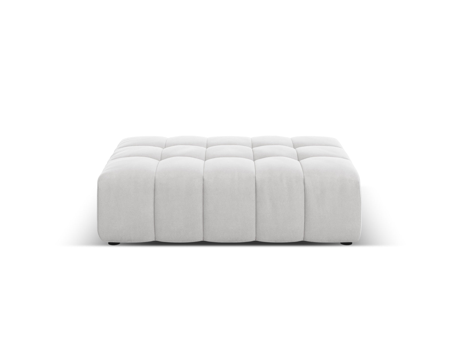 Chicago Velour Pouf 1 Sitz 80cm in Silver-Bluvel präsentiert im Onlineshop von KAQTU Design AG. Pouf ist von Cosmopolitan Design
