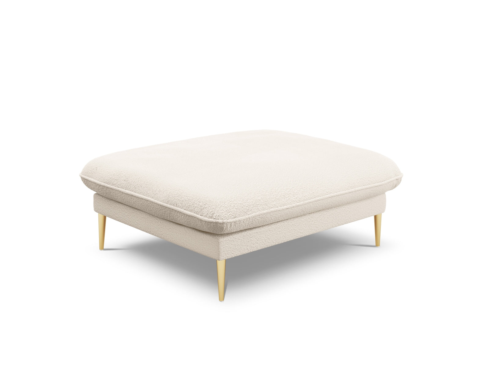 Vienna Boucle Pouf 1 Sitz 80cm in Beige/Gold präsentiert im Onlineshop von KAQTU Design AG. Pouf ist von Cosmopolitan Design