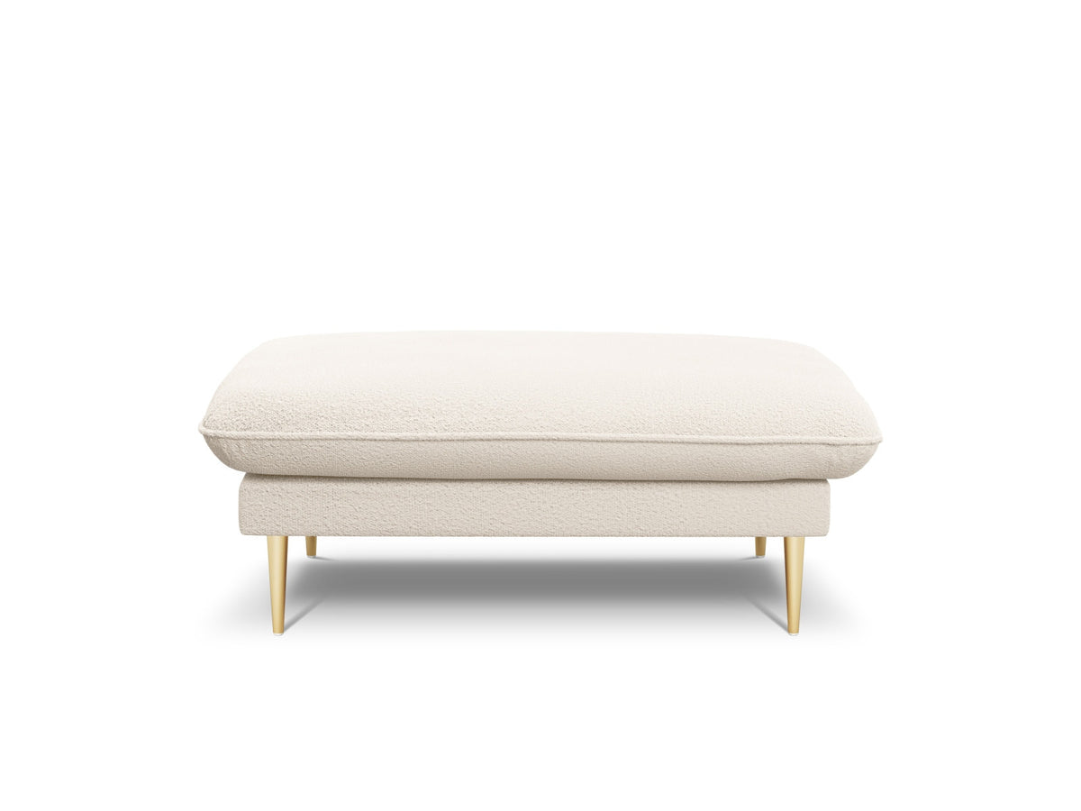 Vienna Boucle Pouf 1 Sitz 80cm in Beige/Gold-Ascot präsentiert im Onlineshop von KAQTU Design AG. Pouf ist von Cosmopolitan Design