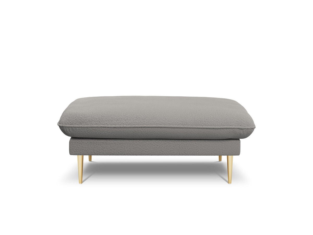 Vienna Boucle Pouf 1 Sitz 80cm in Grey/Gold-Ascot präsentiert im Onlineshop von KAQTU Design AG. Pouf ist von Cosmopolitan Design