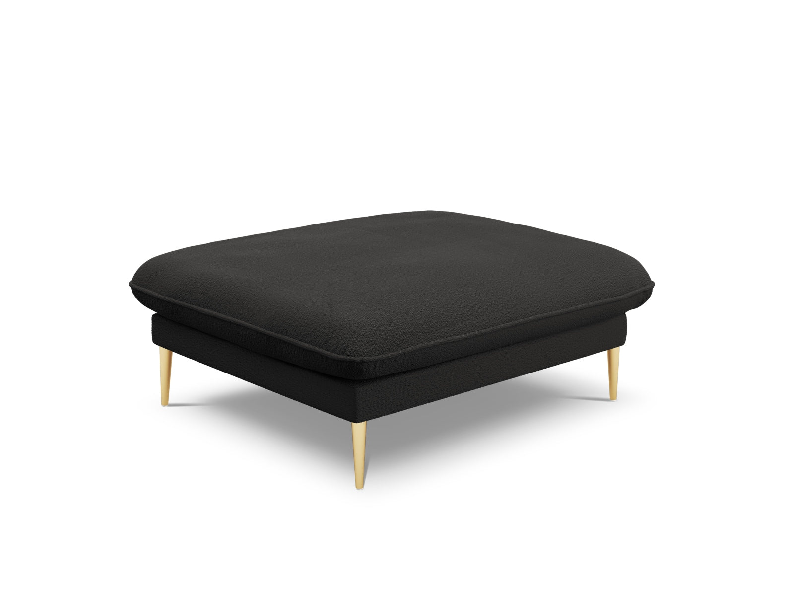 Vienna Boucle Pouf 1 Sitz 80cm in Black/Gold-Ascot präsentiert im Onlineshop von KAQTU Design AG. Pouf ist von Cosmopolitan Design