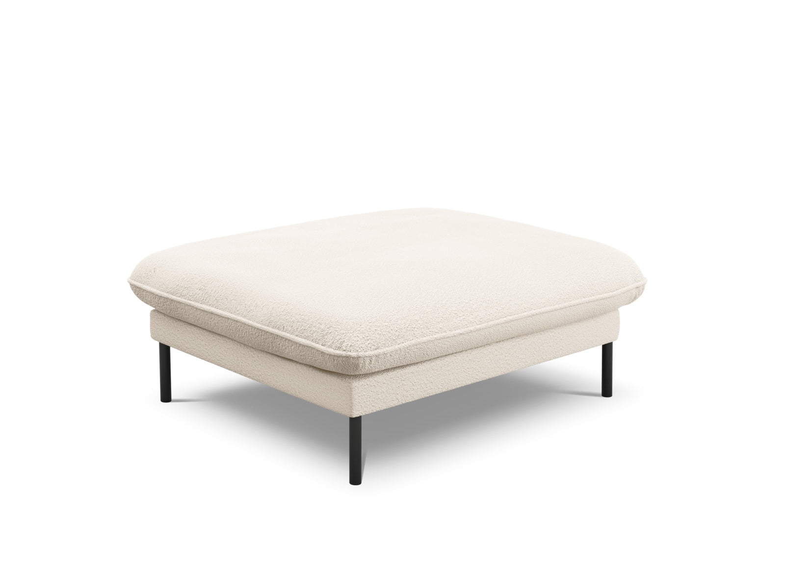 Vienna Boucle Pouf 1 Sitz 80cm in Beige/Schwarz präsentiert im Onlineshop von KAQTU Design AG. Pouf ist von Cosmopolitan Design