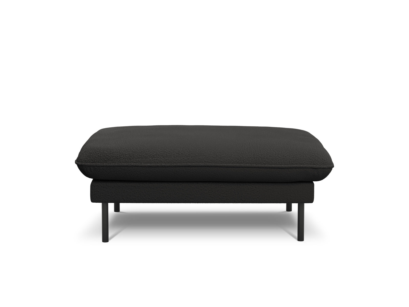 Vienna Boucle Pouf 1 Sitz 80cm in Black/Schwarz-Ascot präsentiert im Onlineshop von KAQTU Design AG. Pouf ist von Cosmopolitan Design