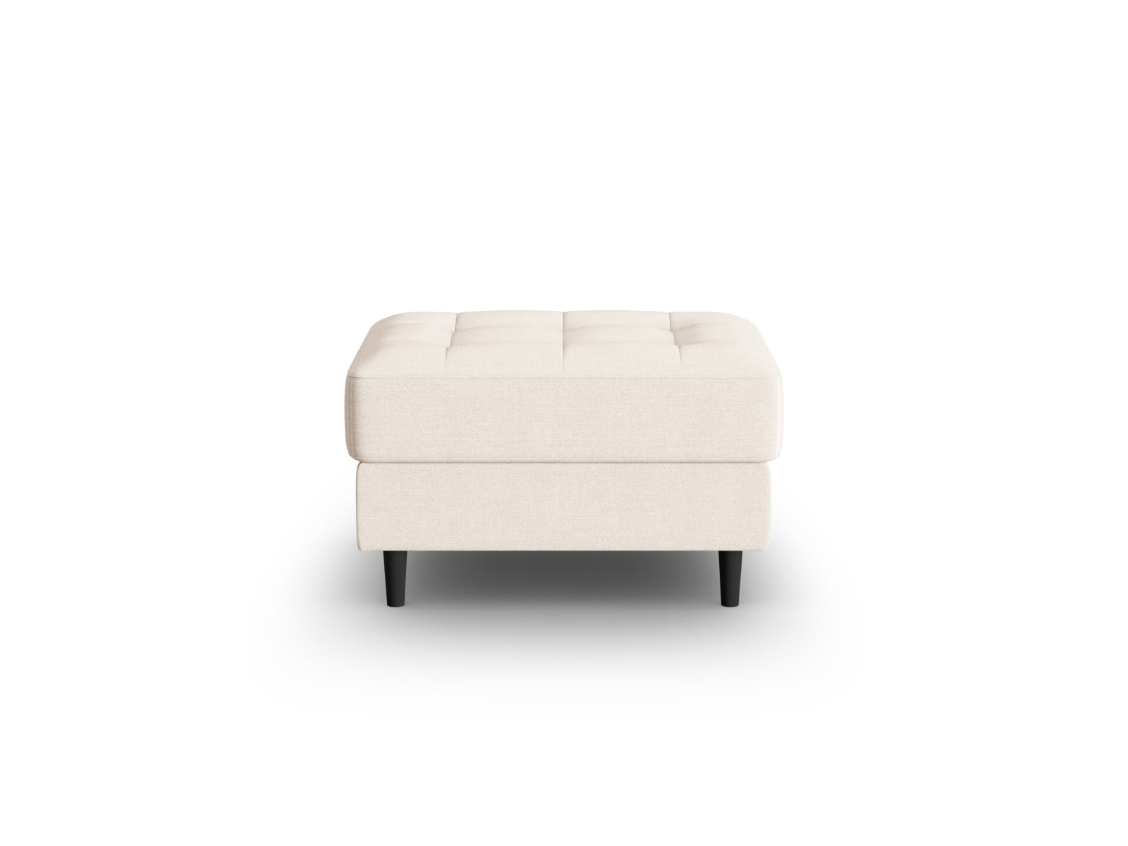1-Sitzer Pouf Aspen in Light Beige-Melva präsentiert im Onlineshop von KAQTU Design AG. Pouf ist von Cosmopolitan Design