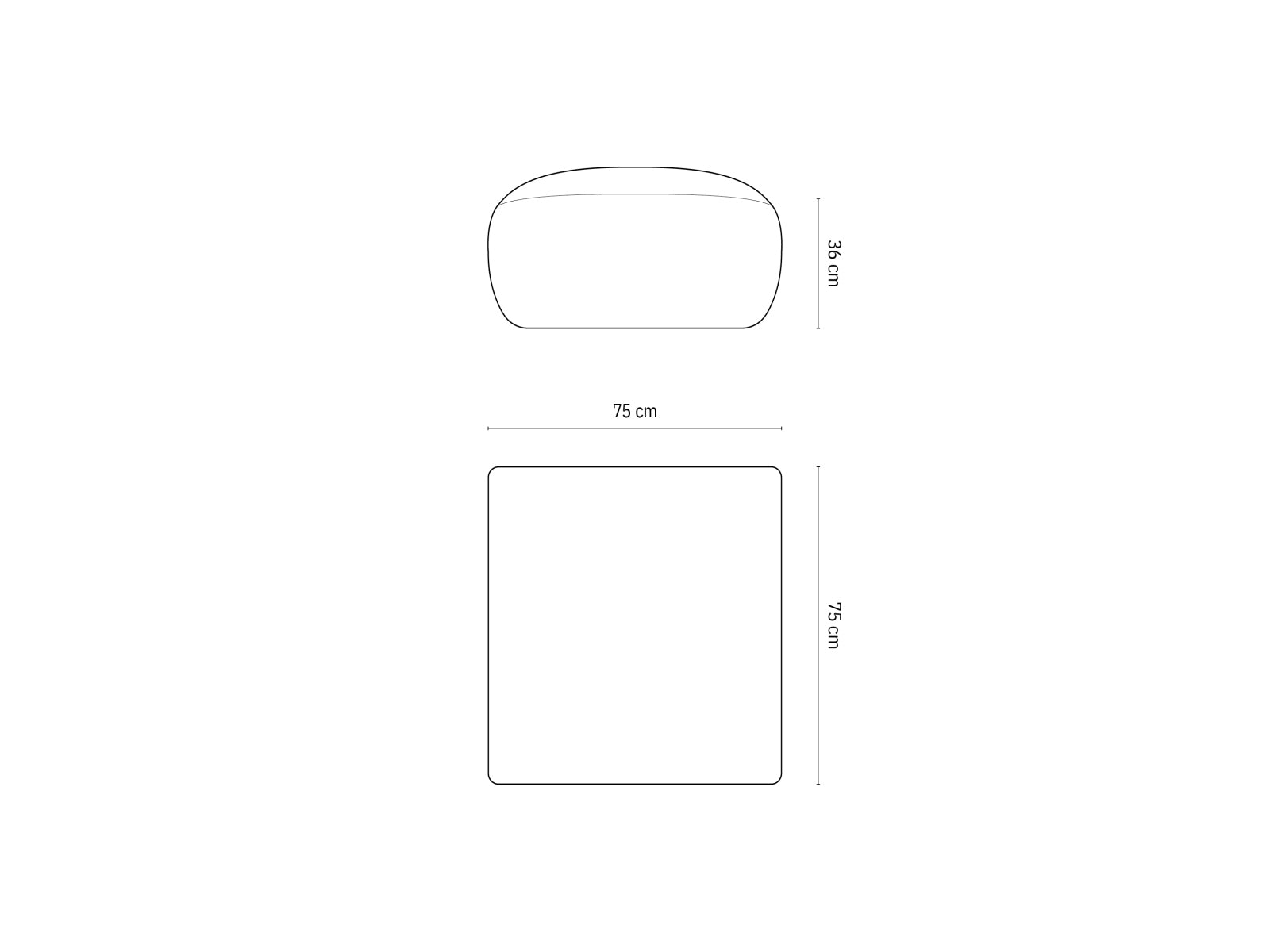 Erleben Sie das Nolio 1-Sitzer Sofa (75cm) von Cosmopolitan Design – stilvoll, platzsparend und ideal für Ihr modernes Zuhause!