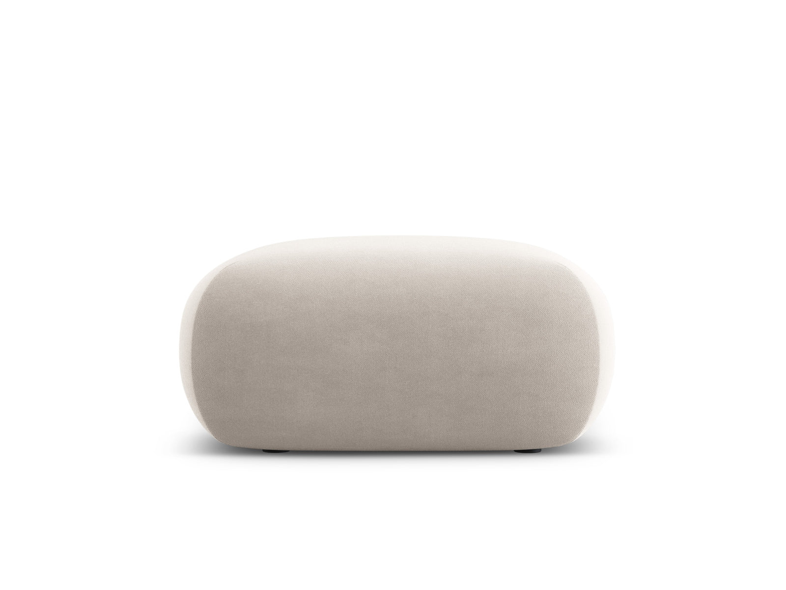 Nolio Velour Pouf 1 Sitz 75cm in Light Beige-Casino präsentiert im Onlineshop von KAQTU Design AG. Pouf ist von Cosmopolitan Design