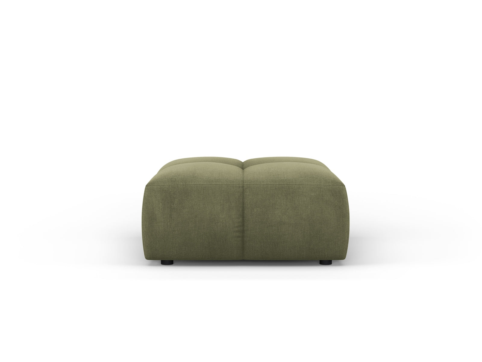 Stylischer 1-Sitzer Pouf Moritz in zartem Grün, perfekt für gemütliche Ecken und moderne Inneneinrichtungen.
