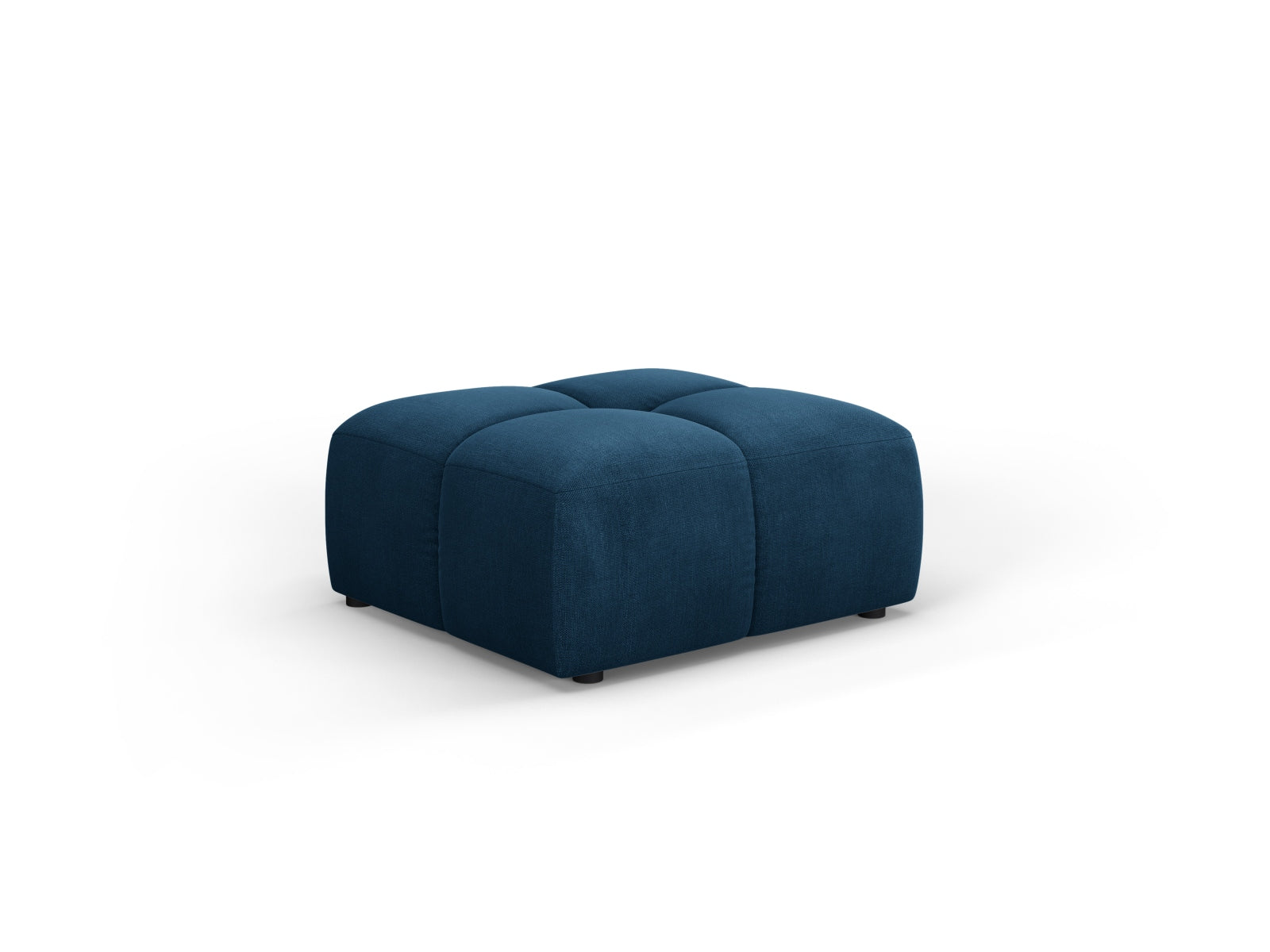 Eleganter 1-Sitzer Pouf Moritz in Royal Blue, ideal für stilvolle Akzente und komfortable Sitzmöglichkeiten in jedem Raum.