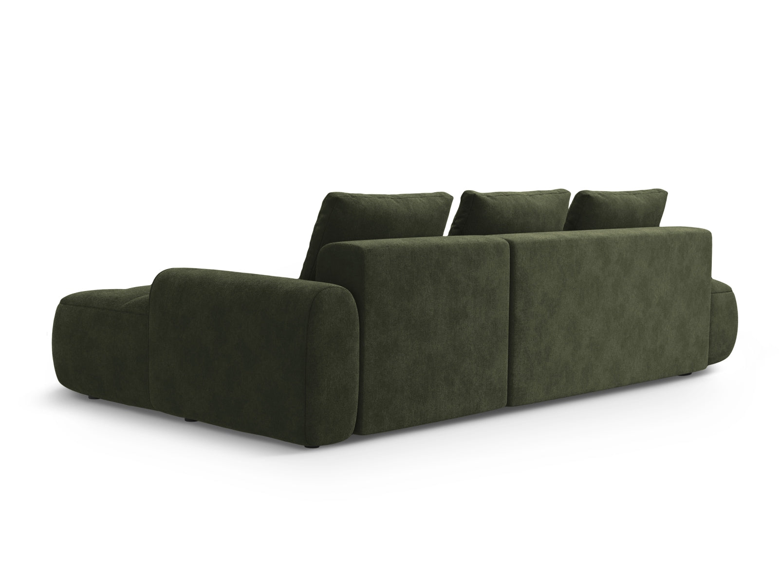 Entdecken Sie das Linz Velour Ecksofa rechts – ein elegantes 3-Sitzer Sofa mit Schlaffunktion und Stauraum, ideal für jeden Wohnraum.