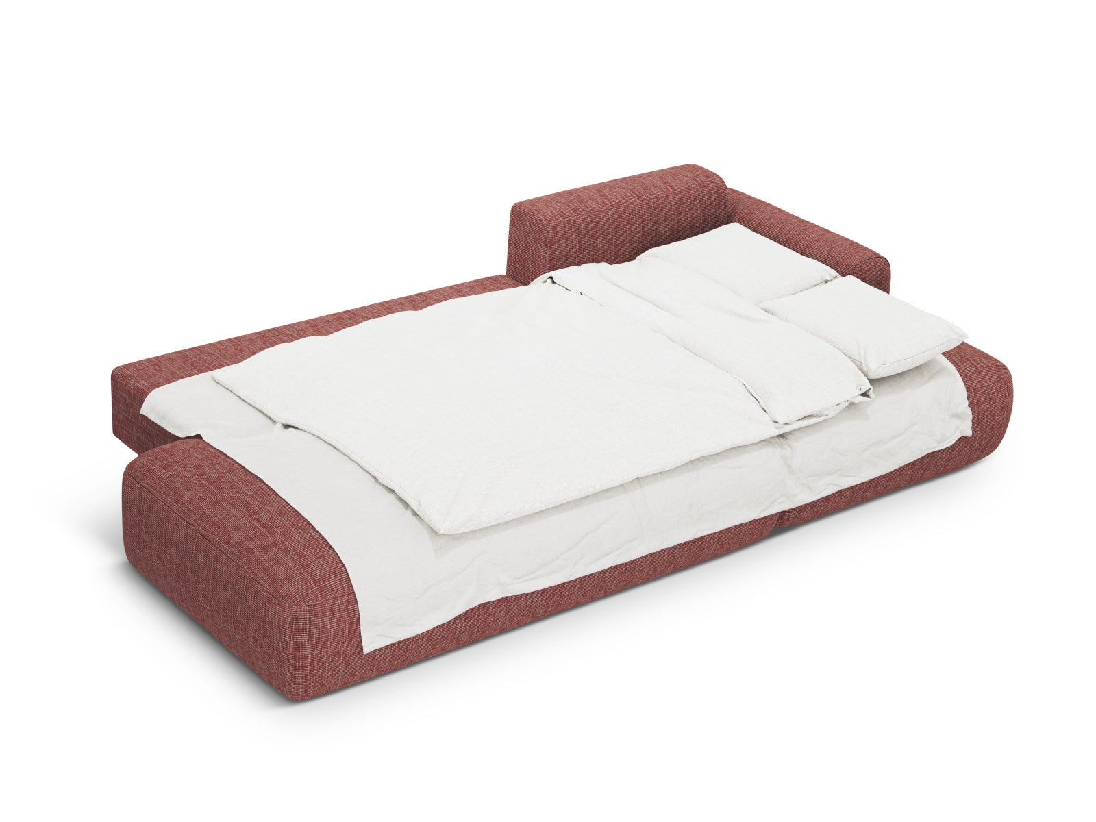 Elegantes 5-Sitzer Ecksofa rechts mit Schlaffunktion und praktischem Stauraum, Modell Calma von Cosmopolitan Design, ideal für gemütliche Wohnzimmer.
